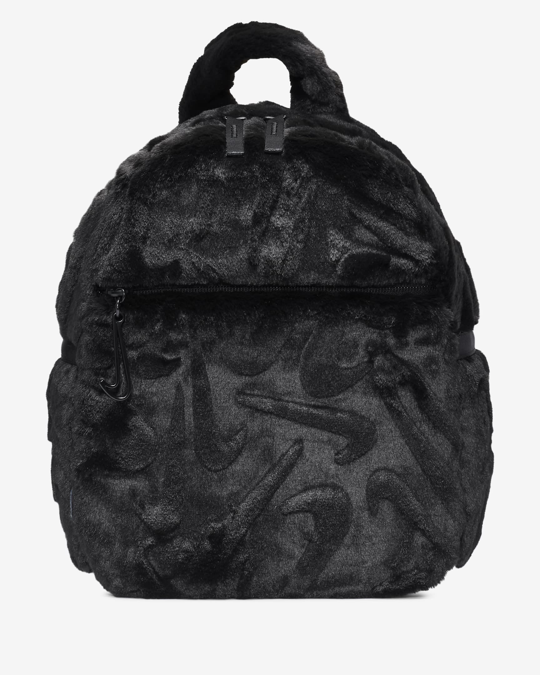 Nike Sportswear Futura Faux Fur Mini Backpack (6L) - Black/Black/Black