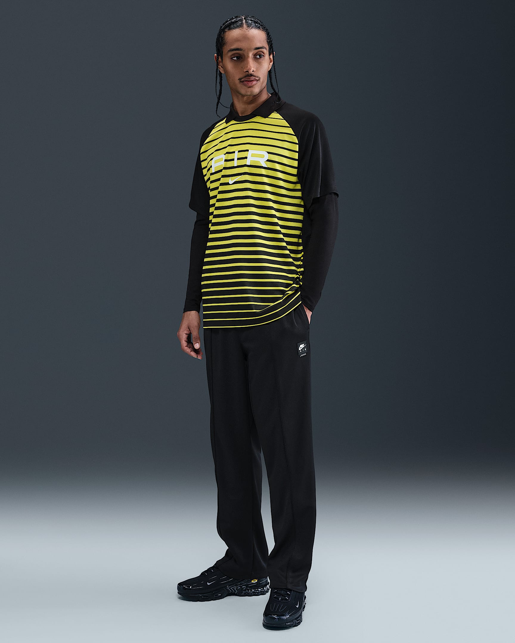 Nike Sportswear Air Men's Poly-Knit Track Pants - Black/Black