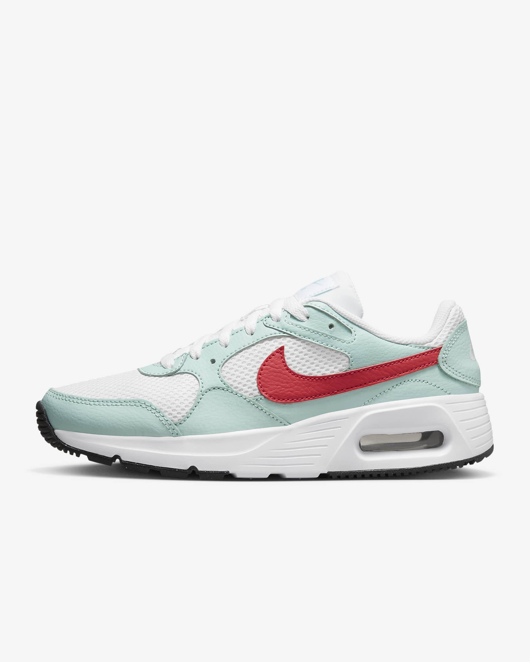 Nike Air Max SC-sko til kvinder - hvid/Jade Ice/sort/Light Fusion Red