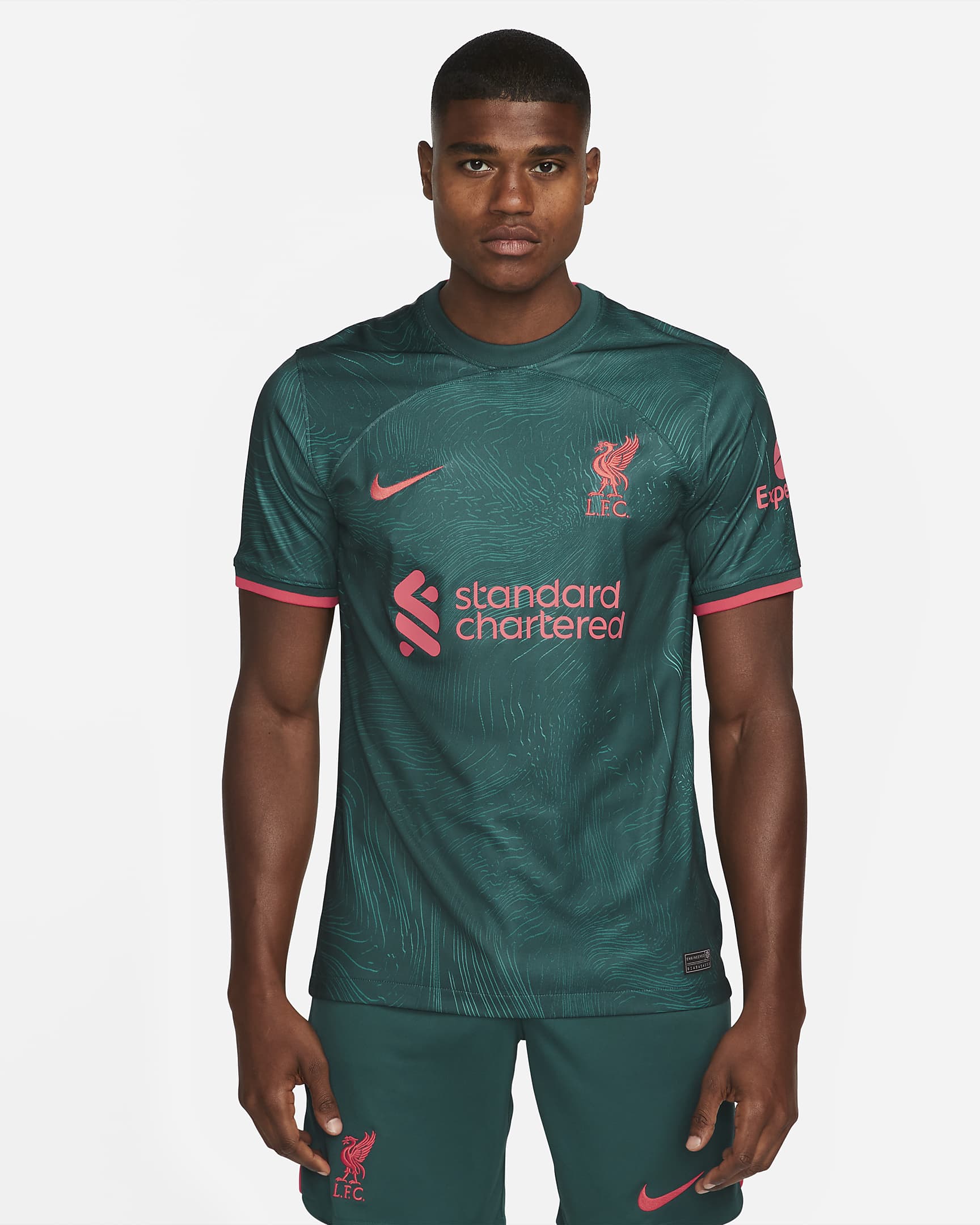 T-shirt Officiel Liverpool FC Homme - Gris - Taille L - Maillot Décontracté 100% Coton - état Tip Top
