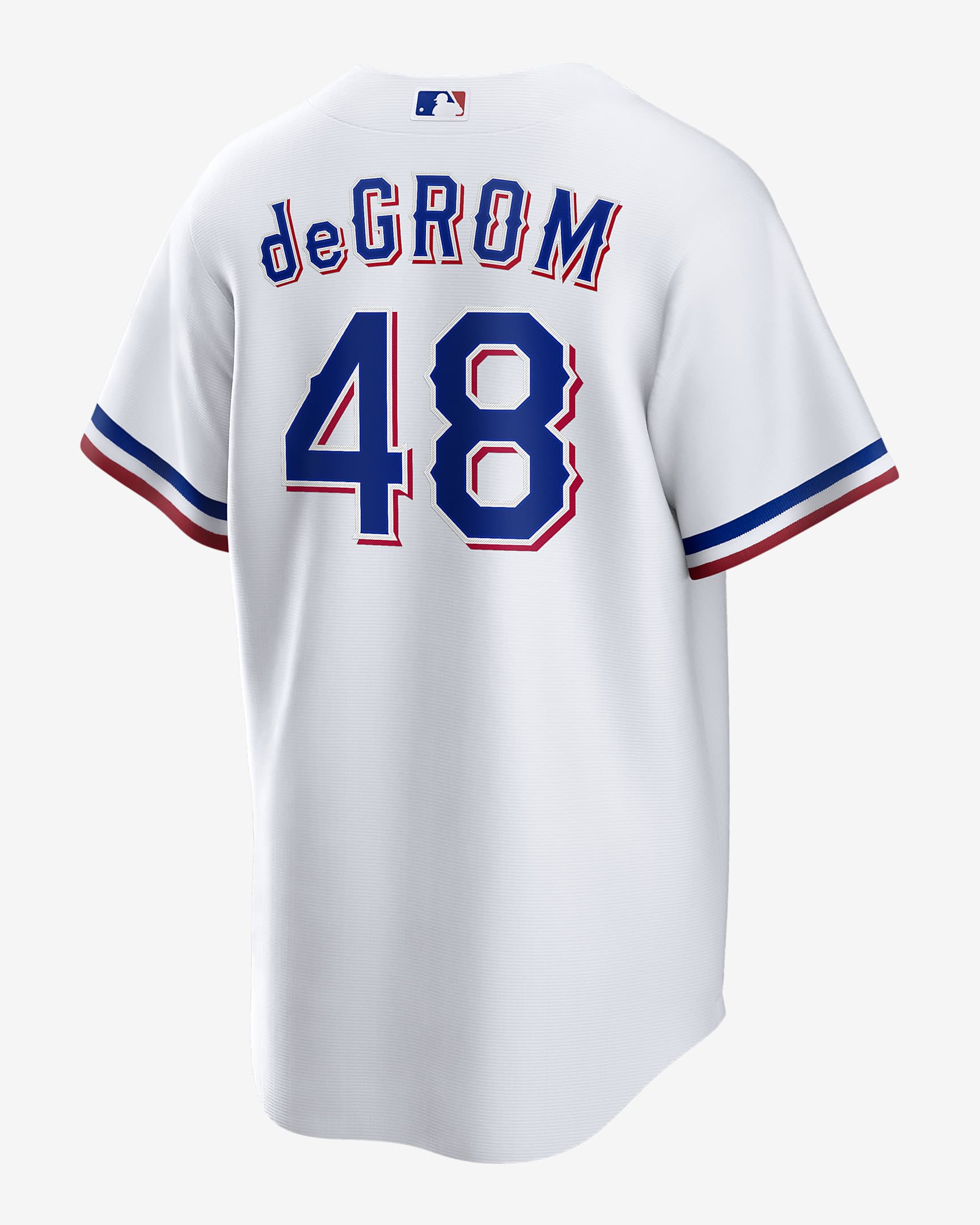 MLB Texas Rangers (Jacob deGrom) Men's Replica Baseball Jersey.