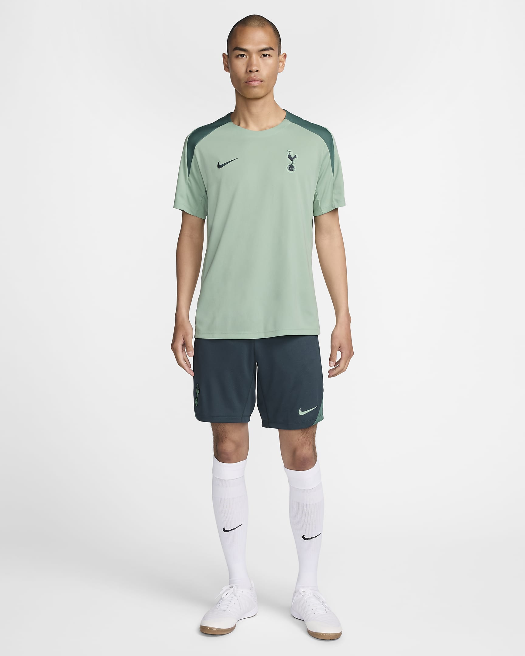 Męska dzianinowa koszulka piłkarska z krótkim rękawem Nike Dri-FIT Tottenham Hotspur Strike (wersja trzecia) - Enamel Green/Enamel Green/Bicoastal/Faded Spruce