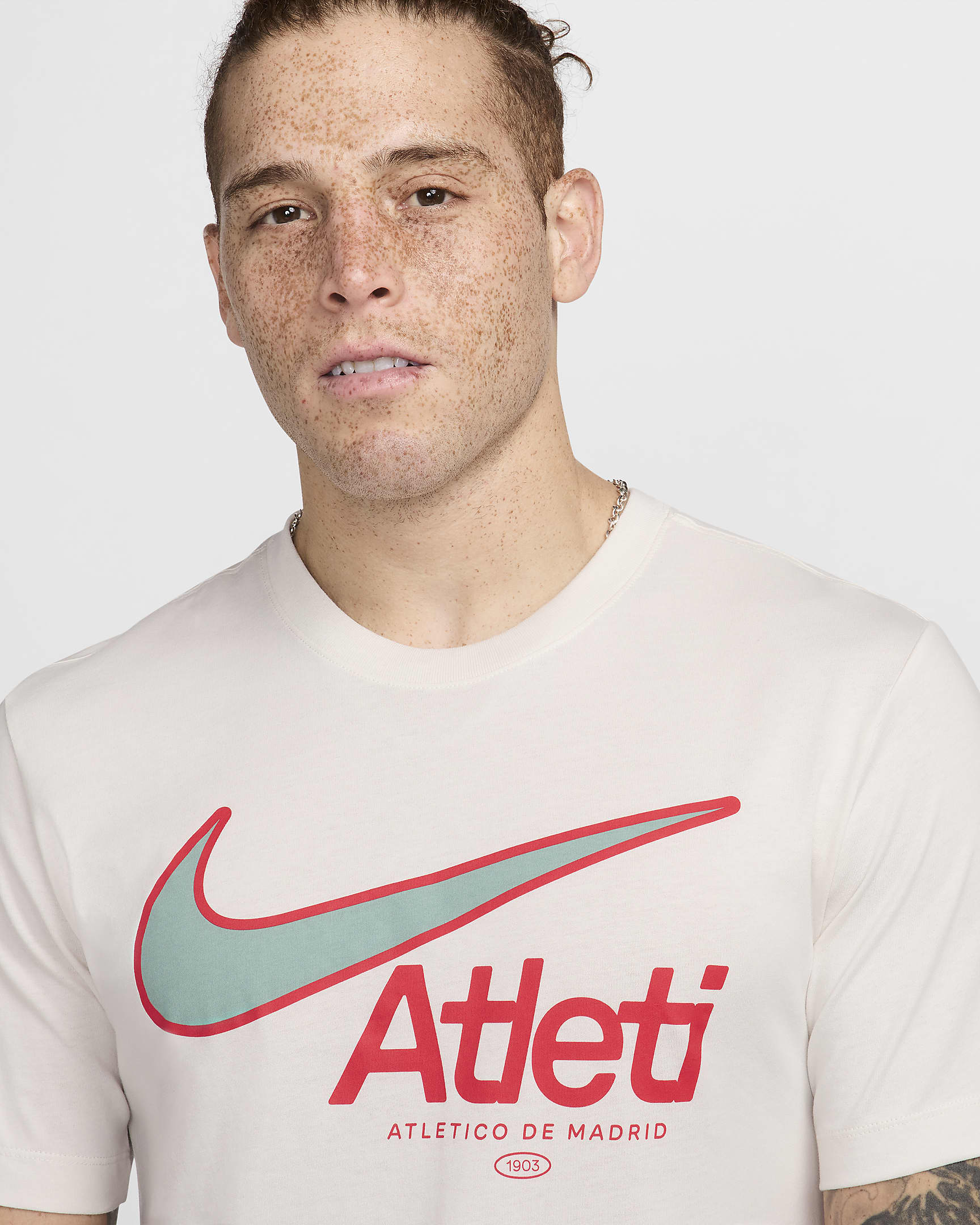 Atlético Madrid Swoosh Men's Nike Football T-Shirt - Phantom