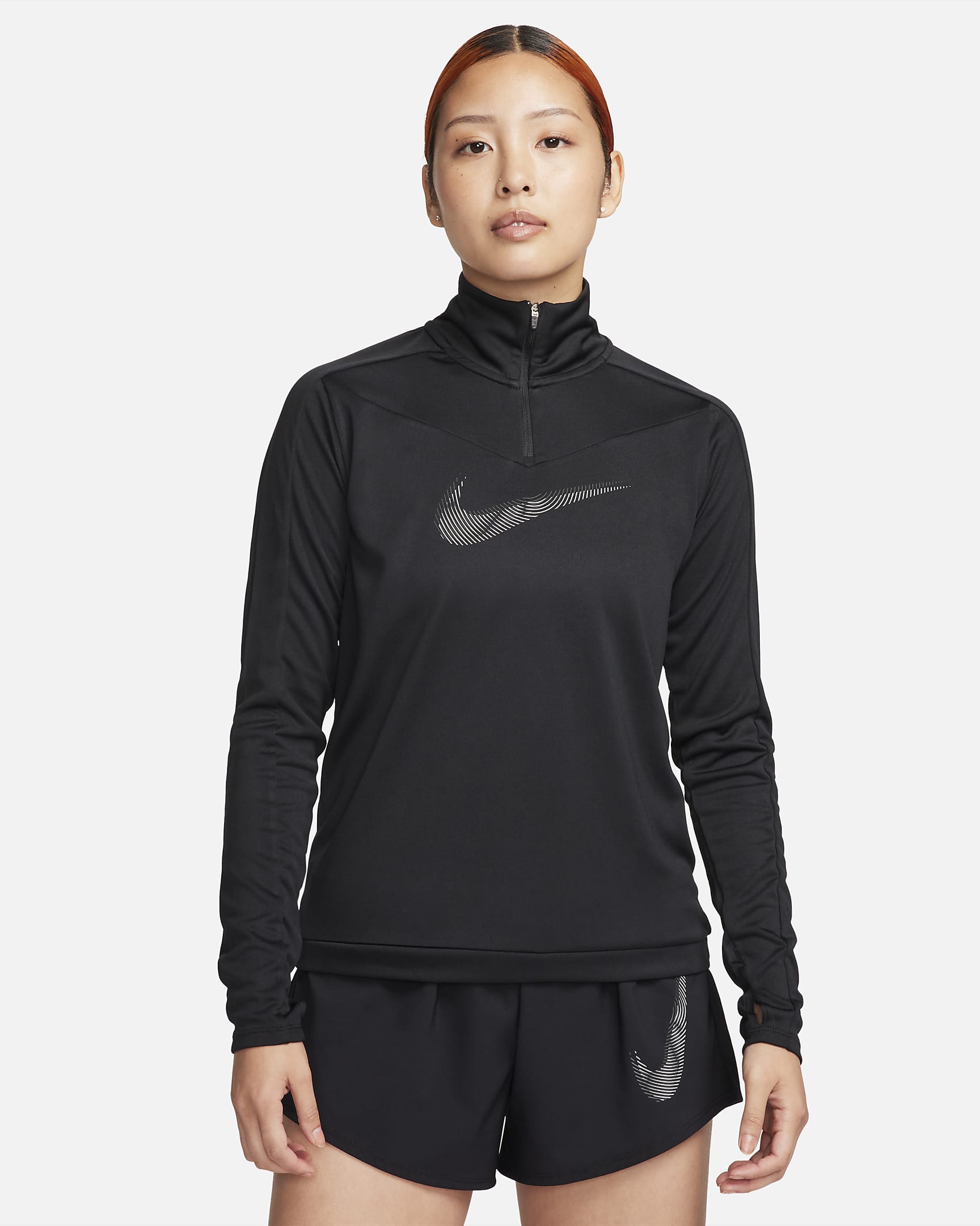 Nike Dri-FIT Swoosh Women's 1/4-Zip Running Top. Nike SG