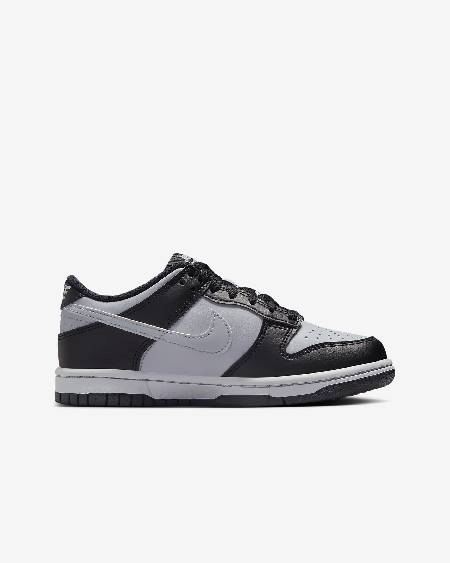 Chaussure Nike Dunk Low pour ado - Noir/Wolf Grey