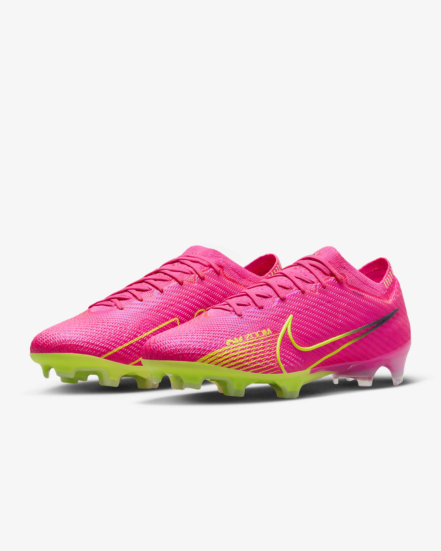 Nike Mercurial Vapor 15 Elite Firm Ground Low-Top Soccer Cleats - Pink Blast/Gridiron/Volt