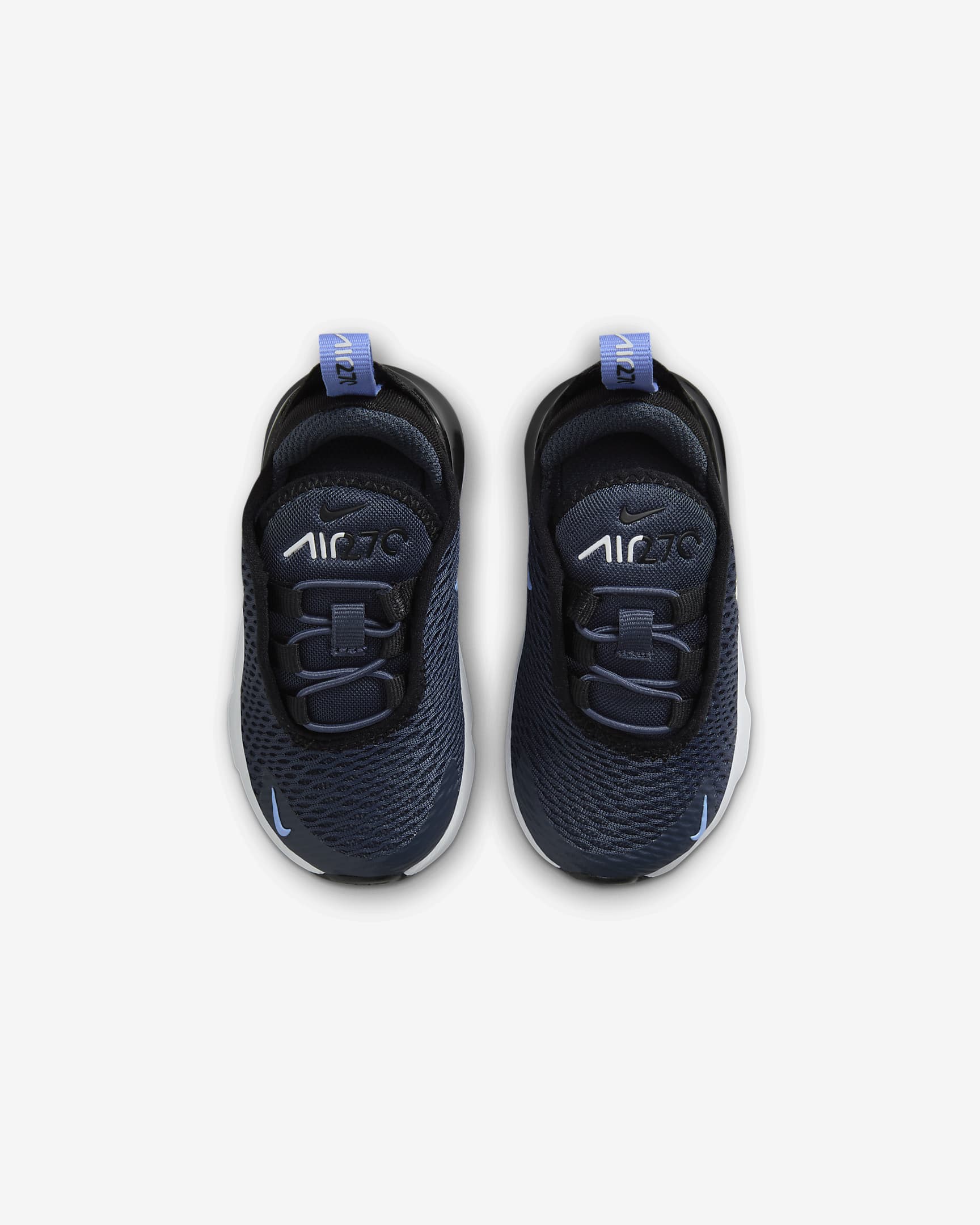 Nike Air Max 270 Schuh für Babys und Kleinkinder - Thunder Blue/Schwarz/Weiß/Royal Pulse