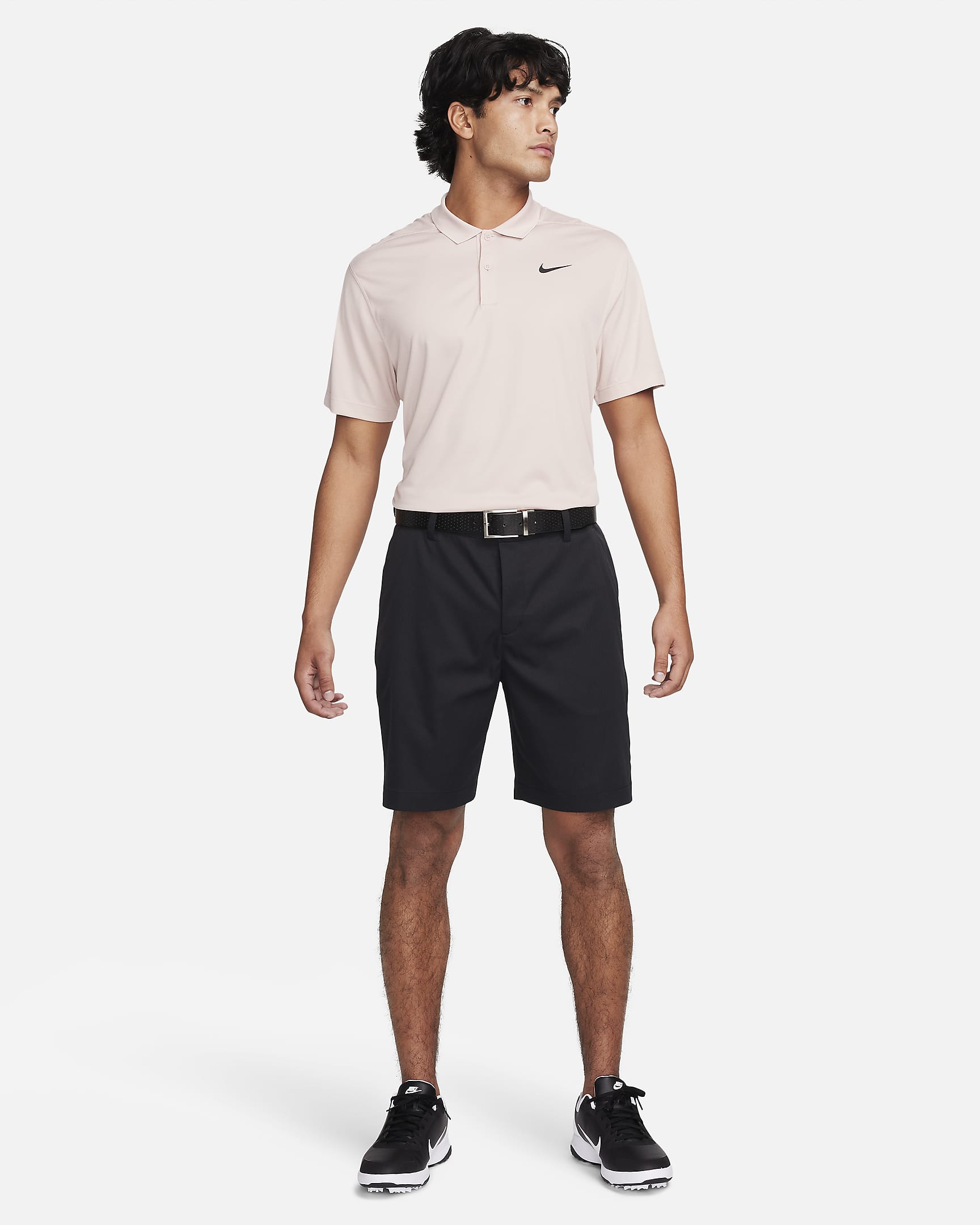 Nike Golf Chino Shorts, Men's Size Medium polyester black type Vintage Second Hand