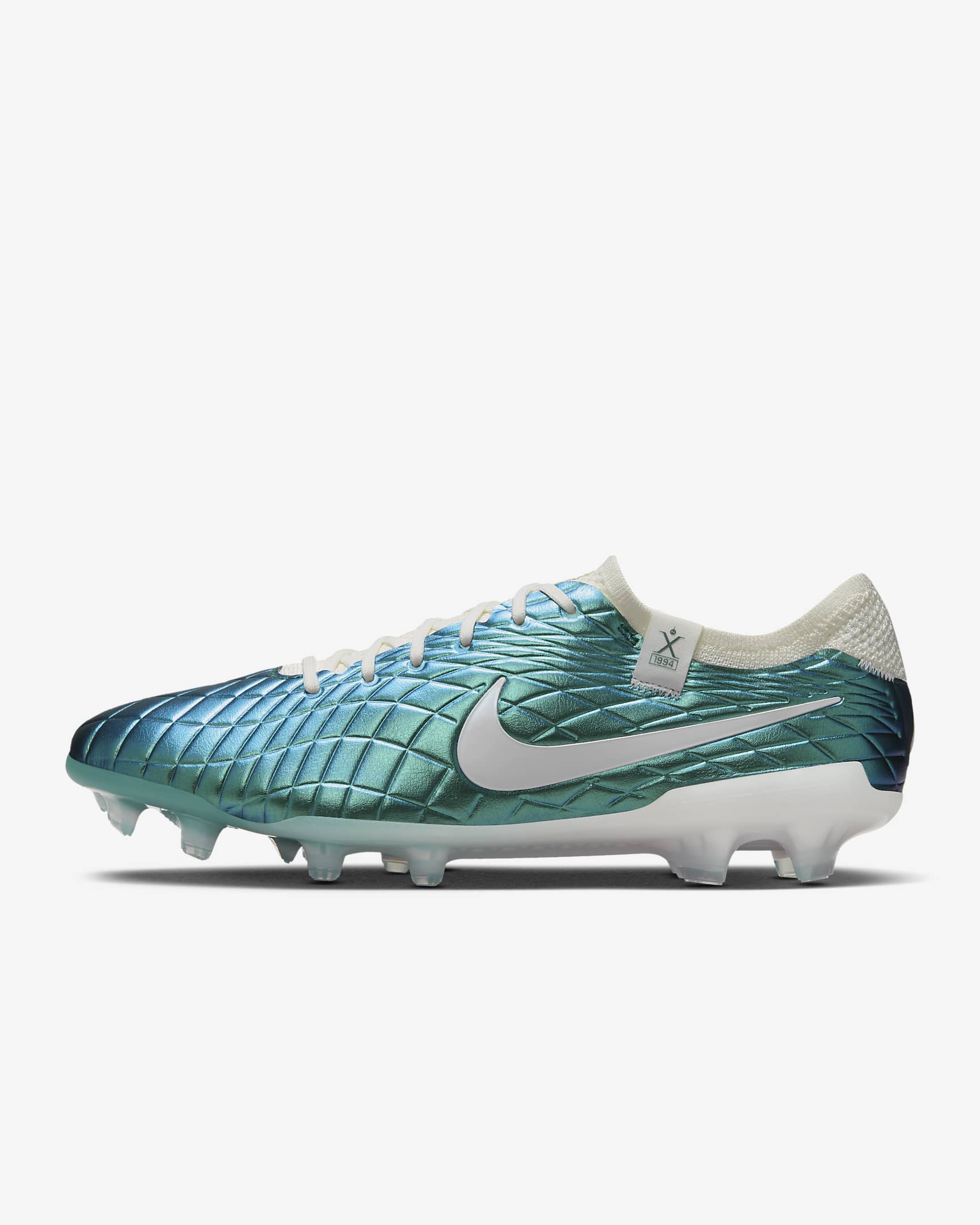 Nike Tiempo Emerald Legend 10 Elite Botas de fútbol de perfil bajo para terreno firme - Dark Atomic Teal/Sail