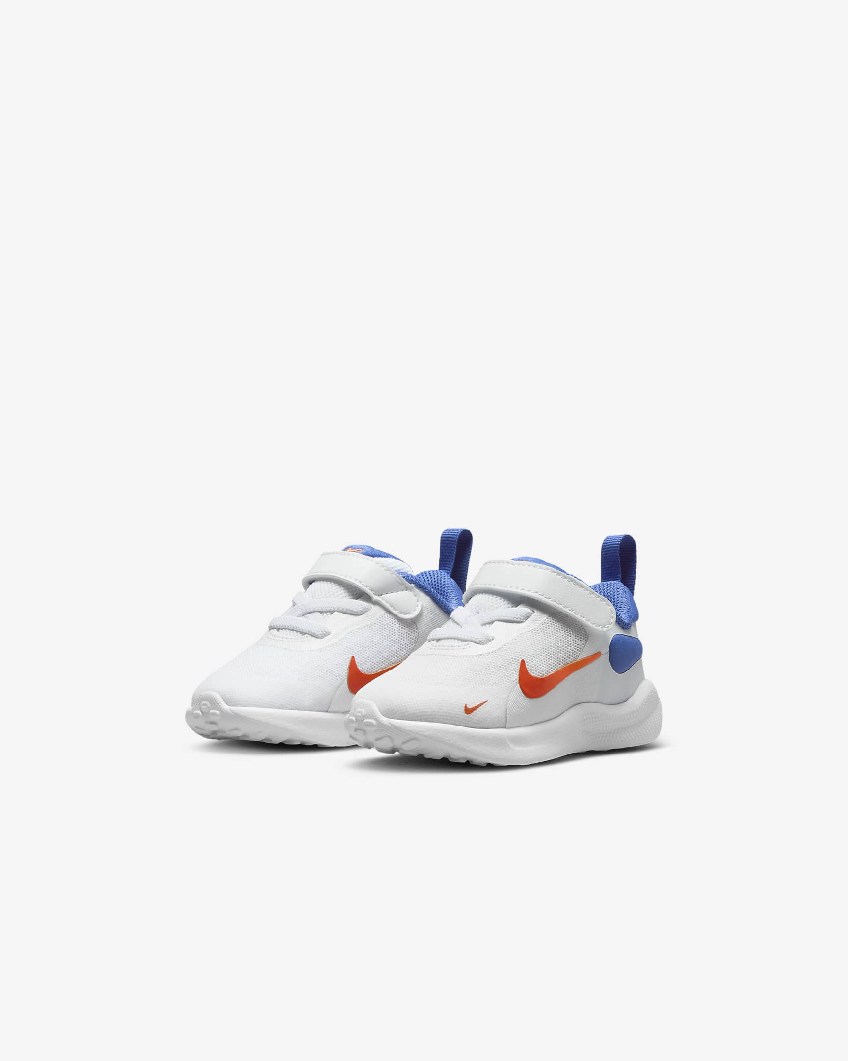 Nike Revolution 7 schoenen voor baby's/peuters - Wit/Astronomy Blue/Total Orange/Team Orange