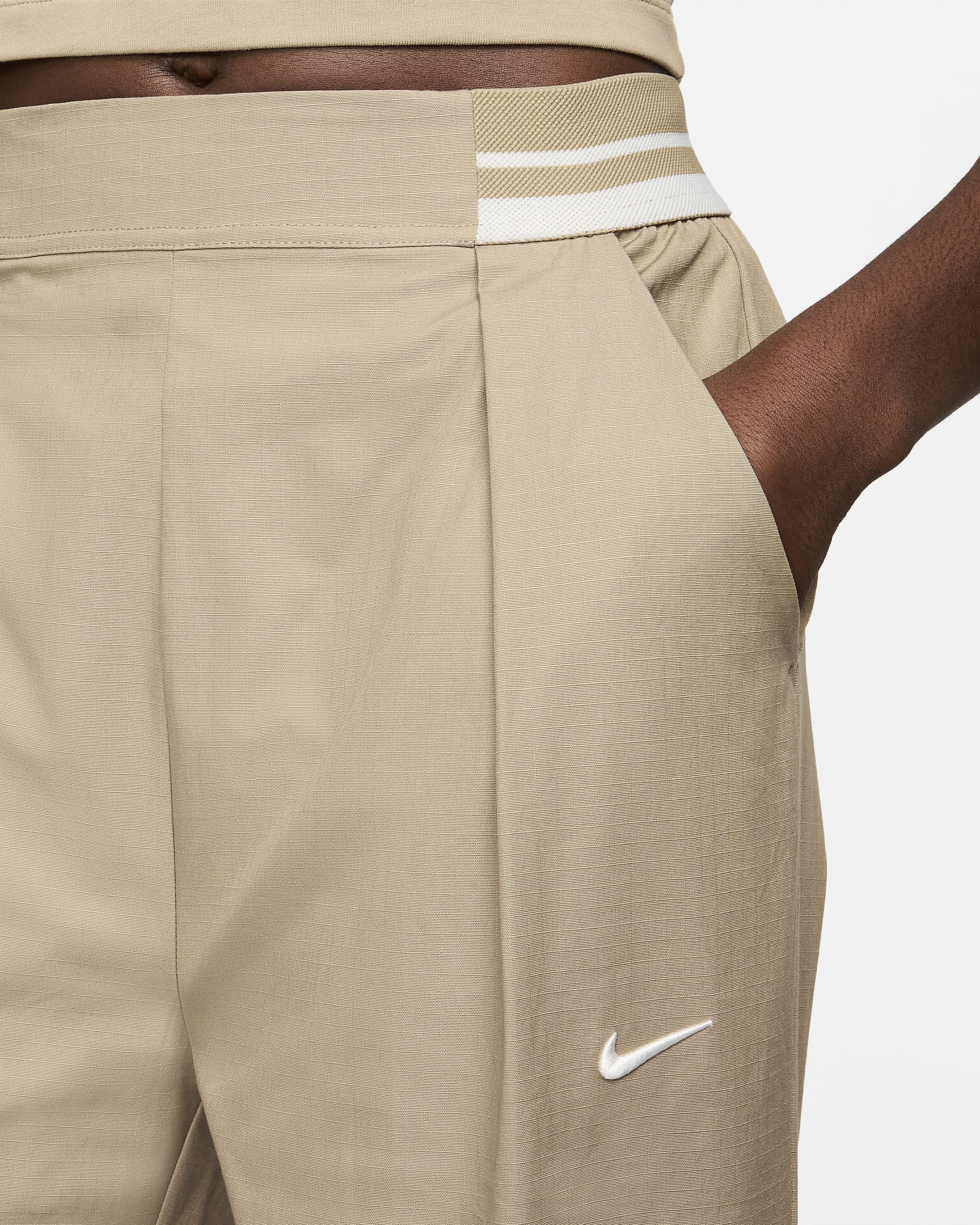 Nike Sportswear Collection Women's High-Waisted Pants - Khaki/Sail