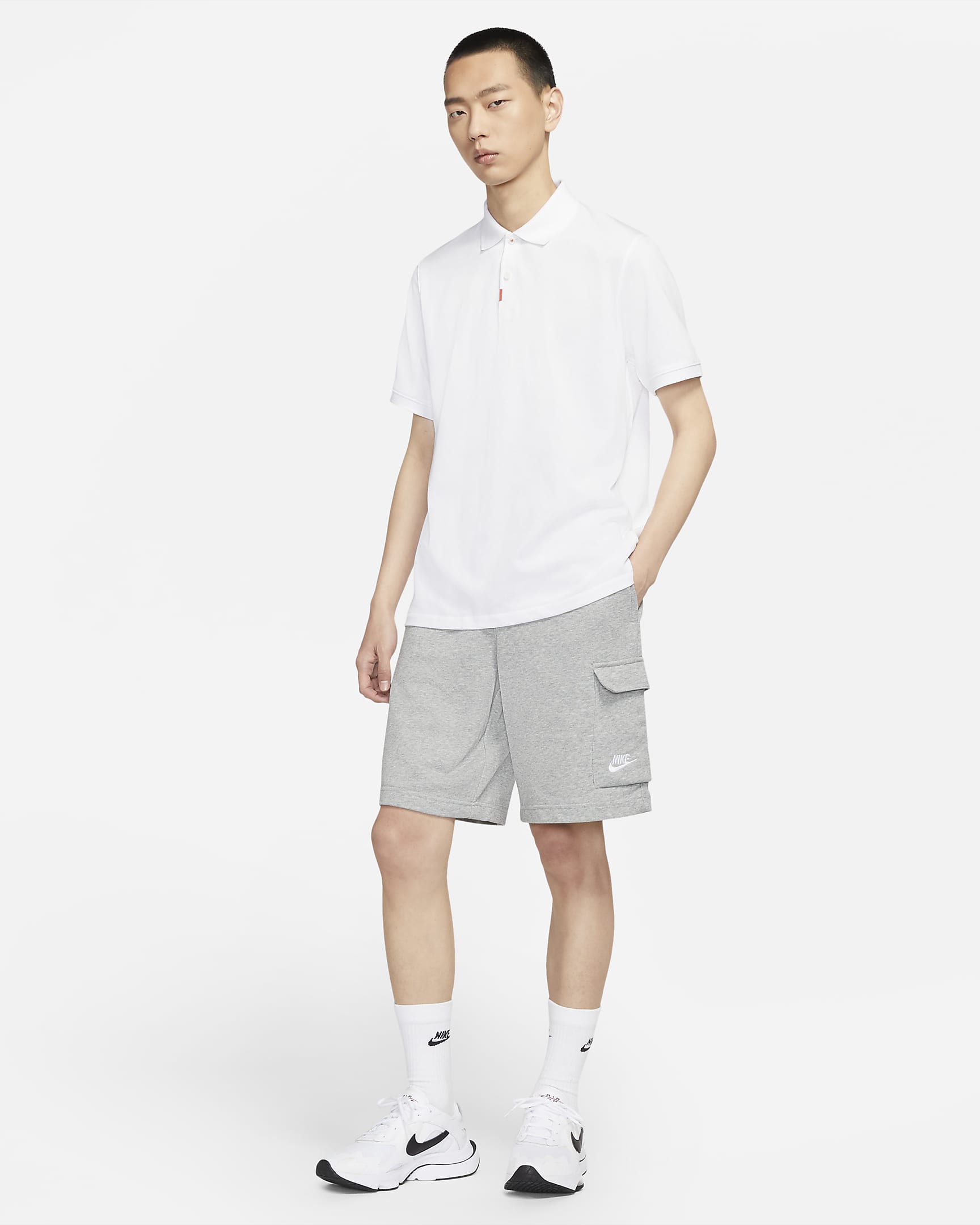 anthracite nike polo