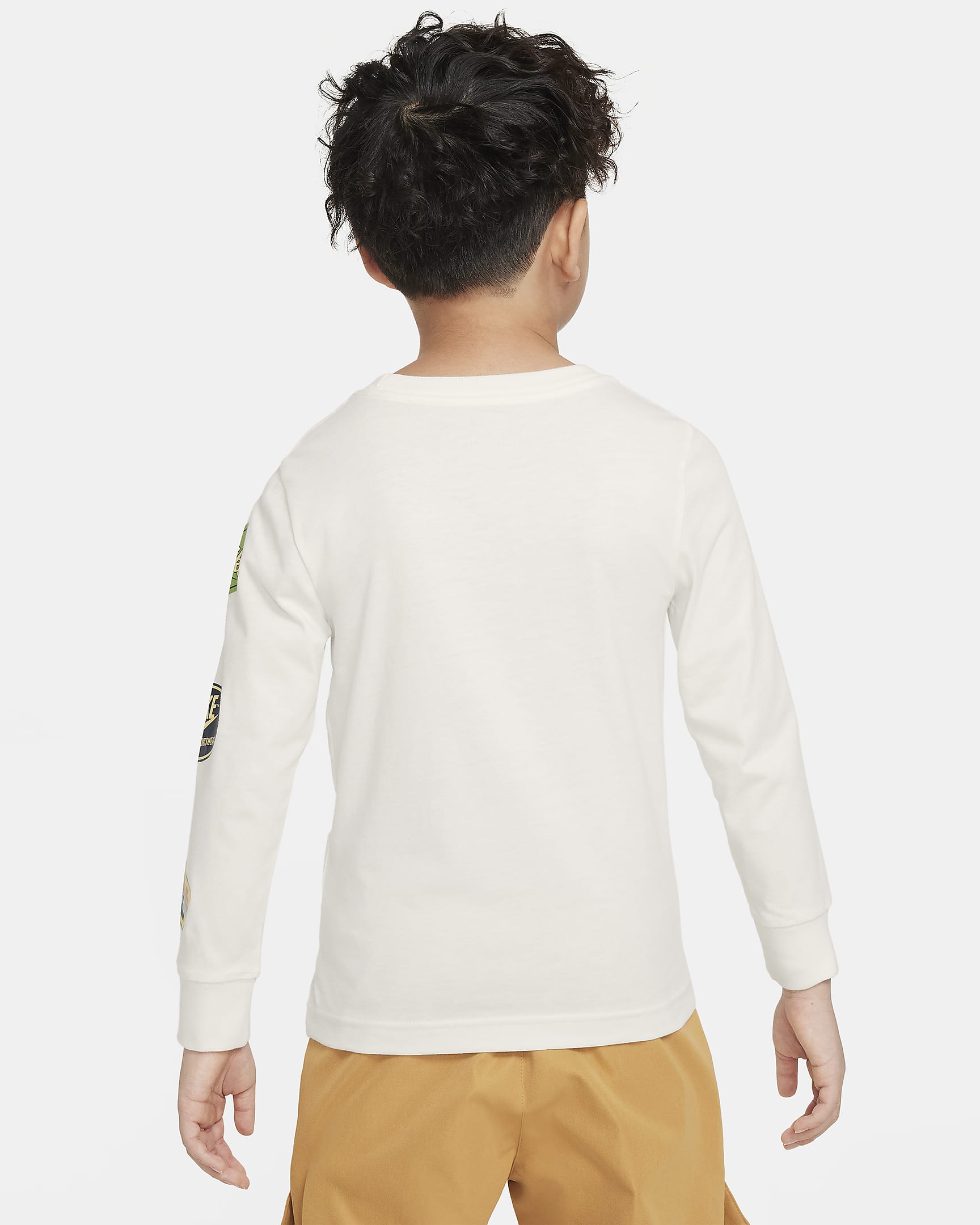 Nike Retro Sticker Little Kids' Long Sleeve Graphic T-Shirt. Nike JP