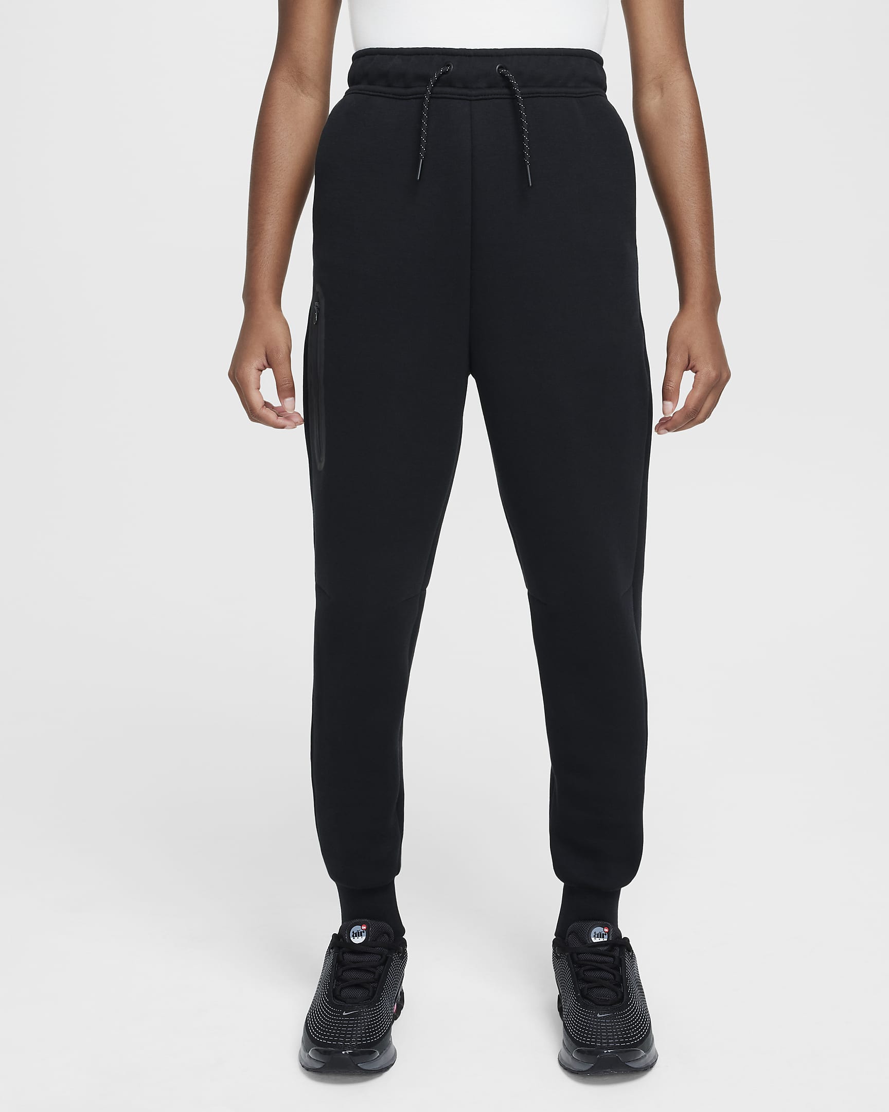 Nike Sportswear Tech Fleece Older Kids' (Girls') Joggers - Black/Black/Black/Black