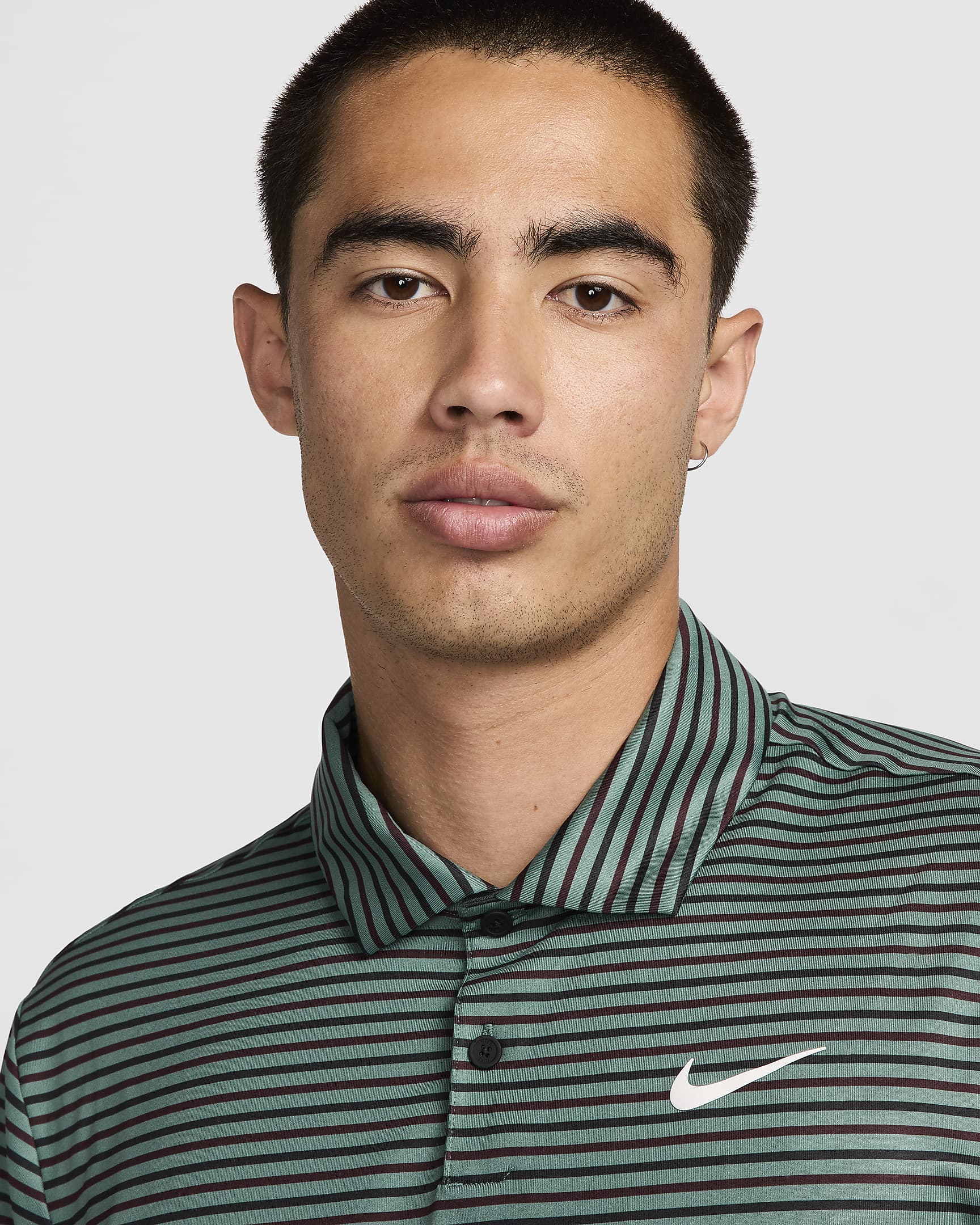 Nike Tour Men's Dri-FIT Striped Golf Polo - Bicoastal/White