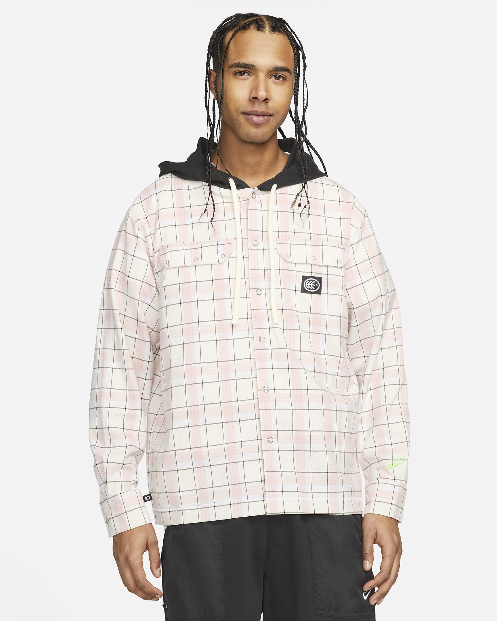 Kevin Durant Men's Hooded Basketball Flannel. Nike NO