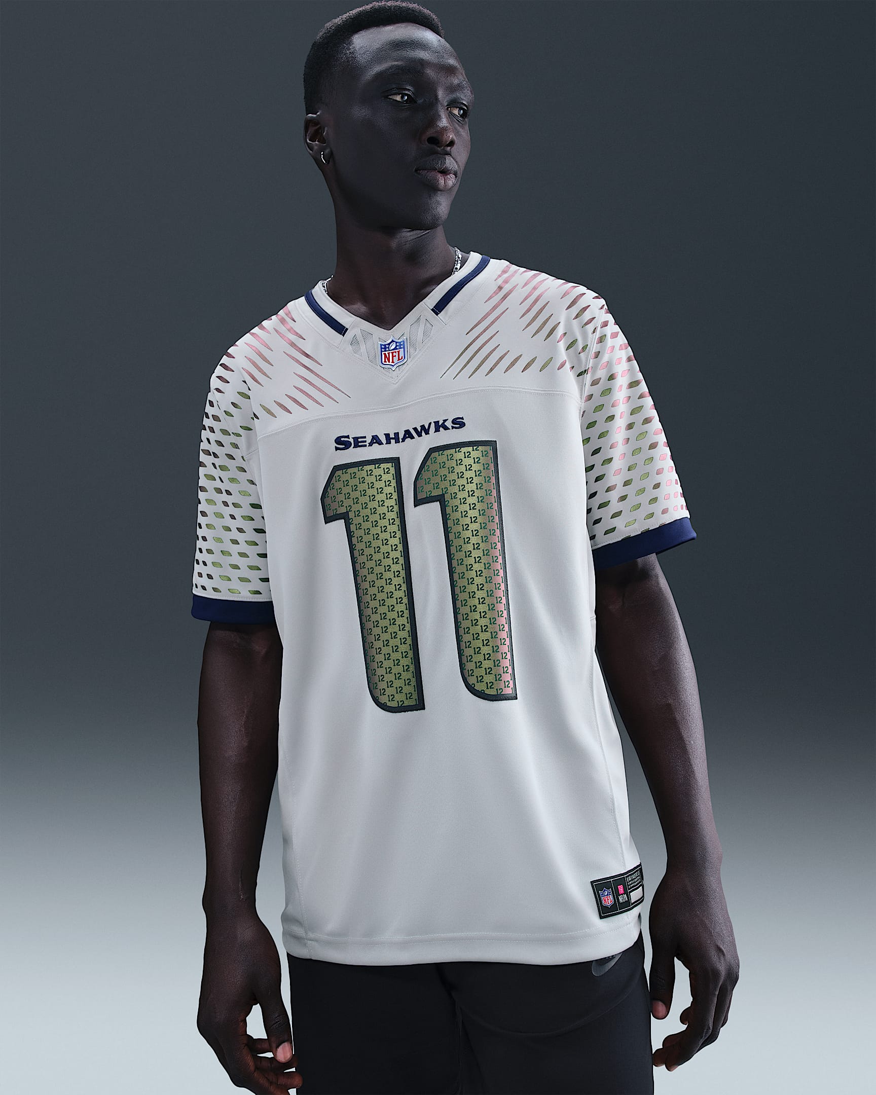 Jaxon Smith-Njigba Seattle Seahawks Rivalries Collection Men's Nike Dri-FIT NFL Limited Jersey - Grey