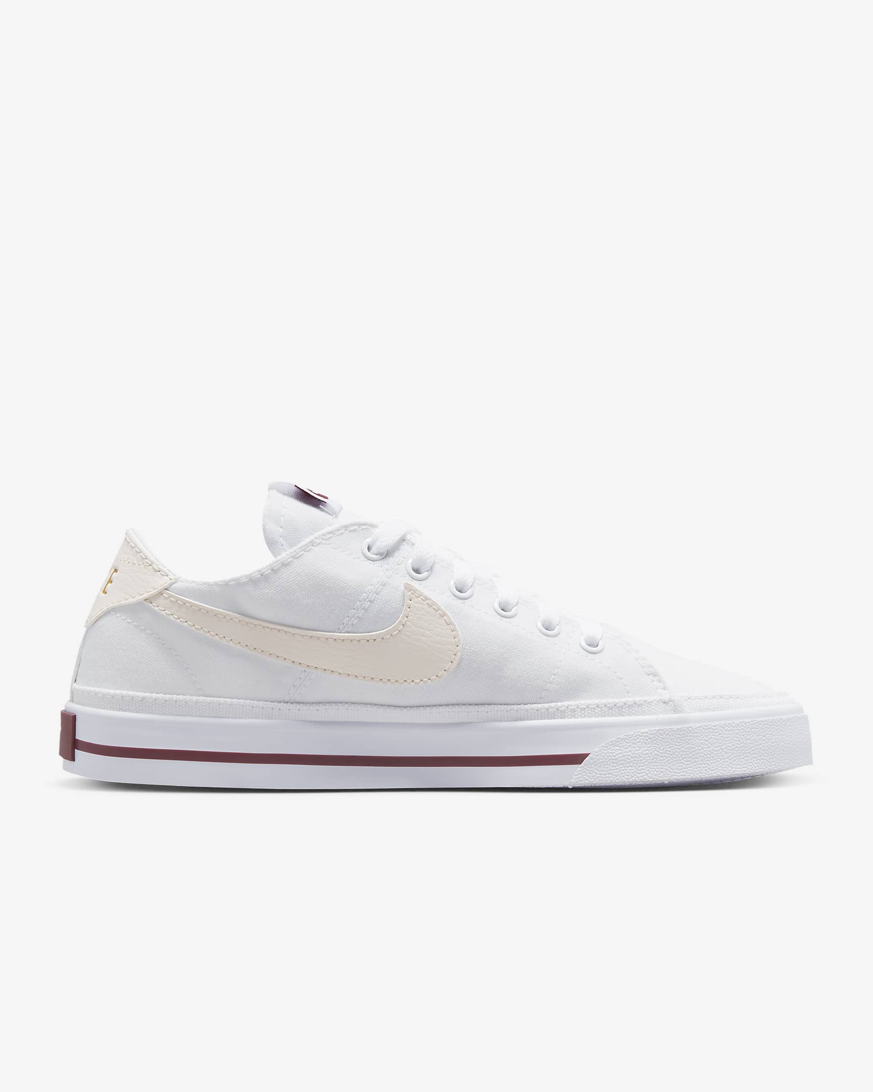 NikeCourt Legacy Canvas Women's Shoes - White/Team Red/Metallic Gold/Phantom