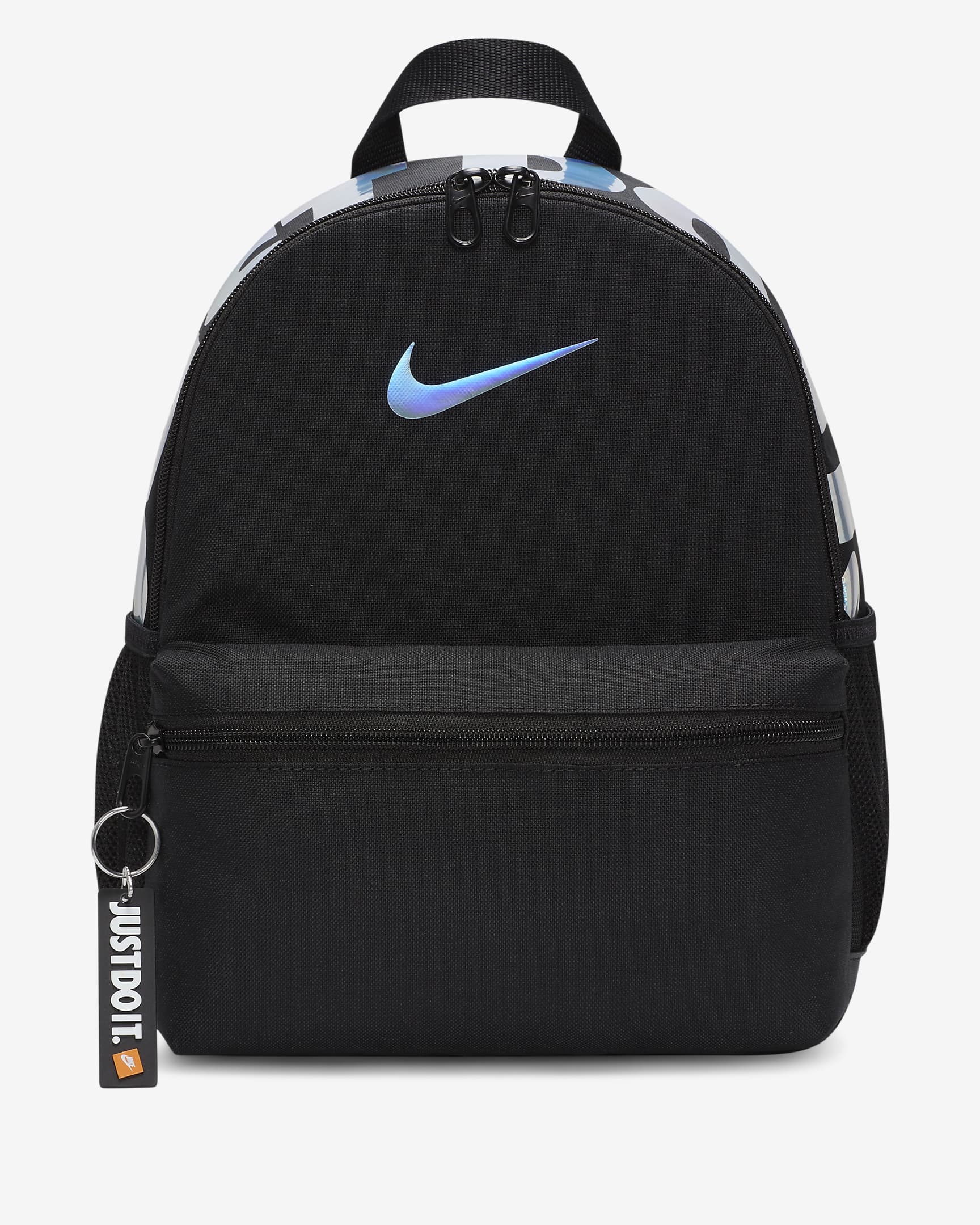 Minimochila Nike Brasilia JDI para criança (11 L) - Preto/Preto