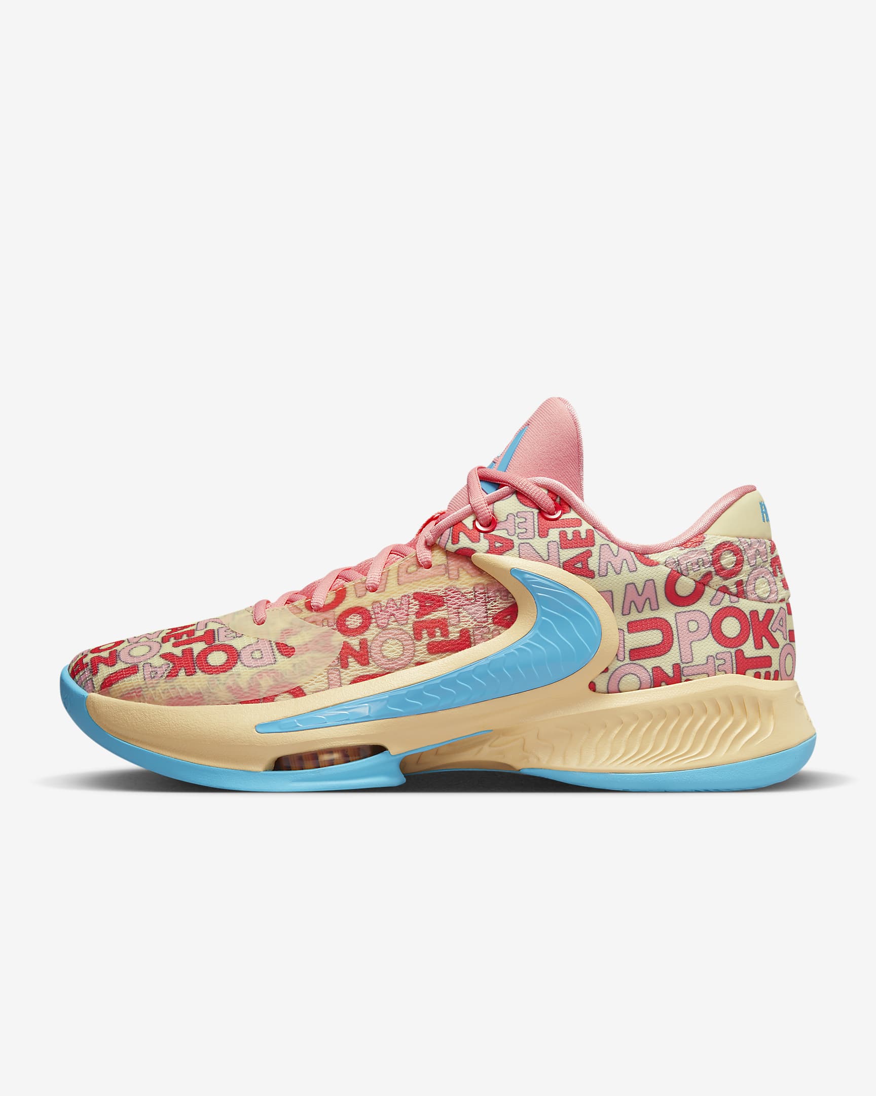 Freak 4 Basketball Shoes - Pale Vanilla/Coral Chalk/Blue Lightning