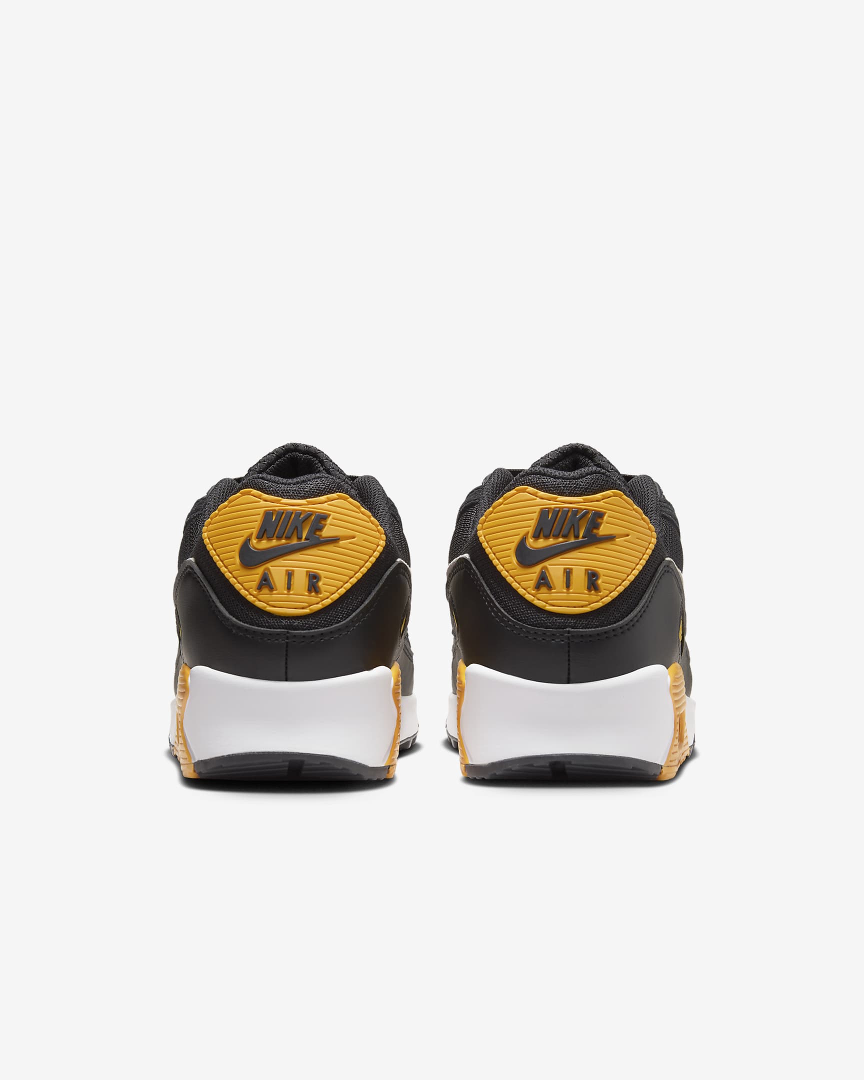 Nike Air Max 90 男鞋 - 黑色/University Gold/白色