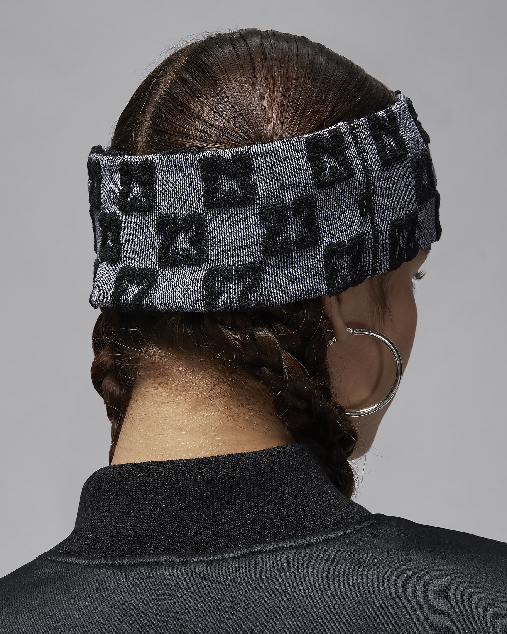 Jordan Dri-FIT Terry Headband - Black/White/Black