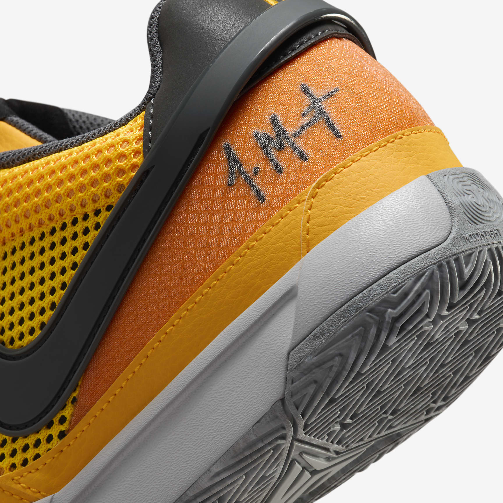 JA 1 'Wet Cement' EP Basketball Shoes - Laser Orange/Black/Light Smoke Grey/Iron Grey