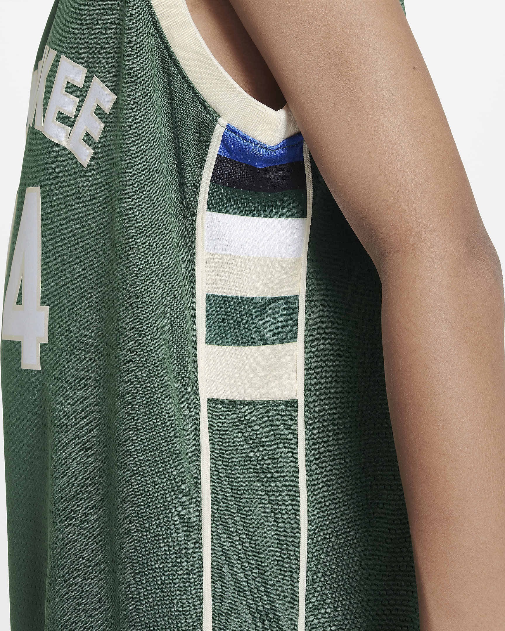 Milwaukee Bucks 2023/24 Icon Edition Camiseta Swingman Nike de la NBA - Niño/a - Fir