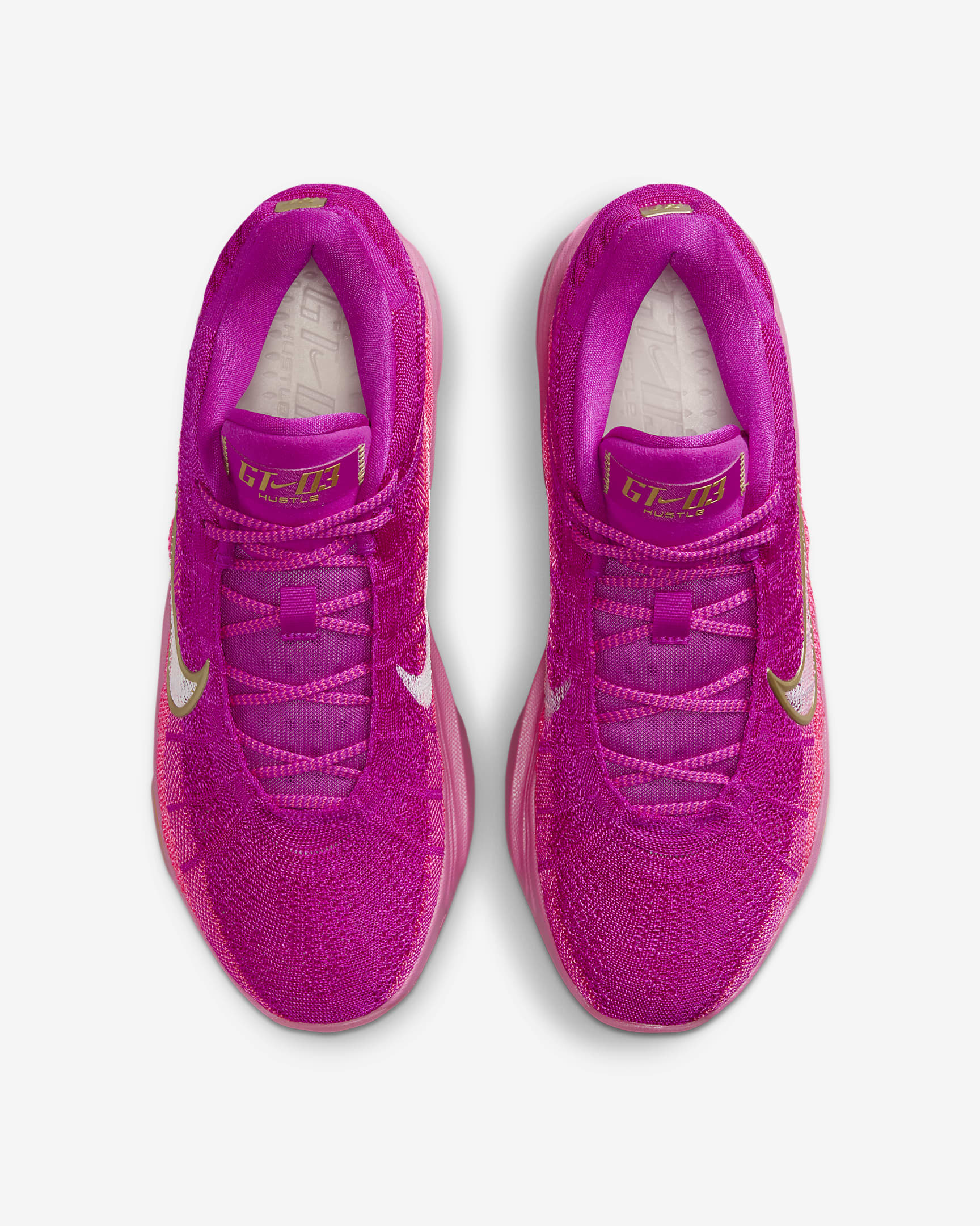 Nike G.T. Hustle 3 EP Basketball Shoes - Hyper Pink/Vivid Grape/Total Orange/White