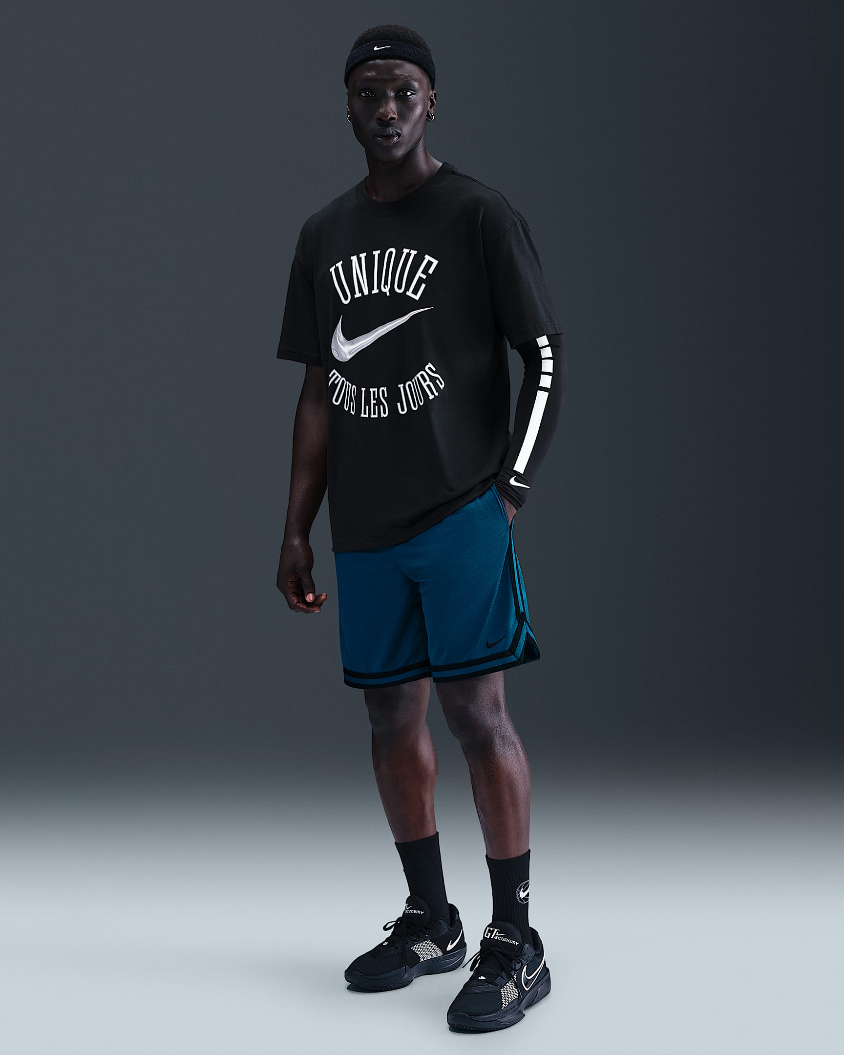 Nike DNA Men's Dri-FIT 8" Basketball Shorts - Blue Force/Black/Black