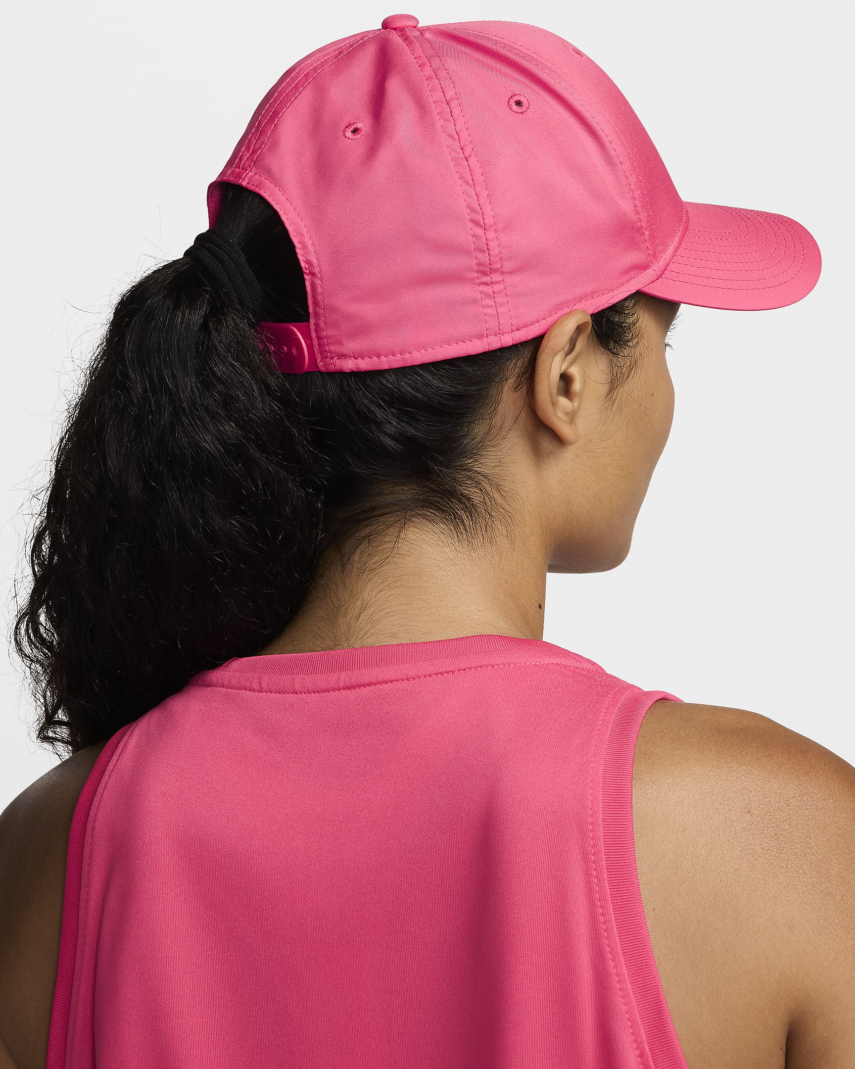 Nike Dri-FIT Rise Structured Snapback Cap - Aster Pink/Anthracite/Hot Punch