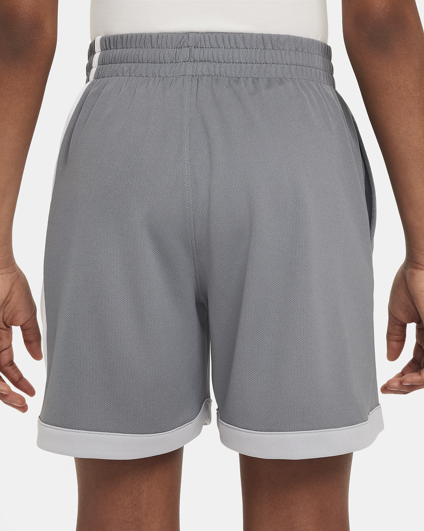 Shorts de entrenamiento Dri-FIT para niños talla grande Nike Multi - Gris humo/Blanco/Gris humo claro