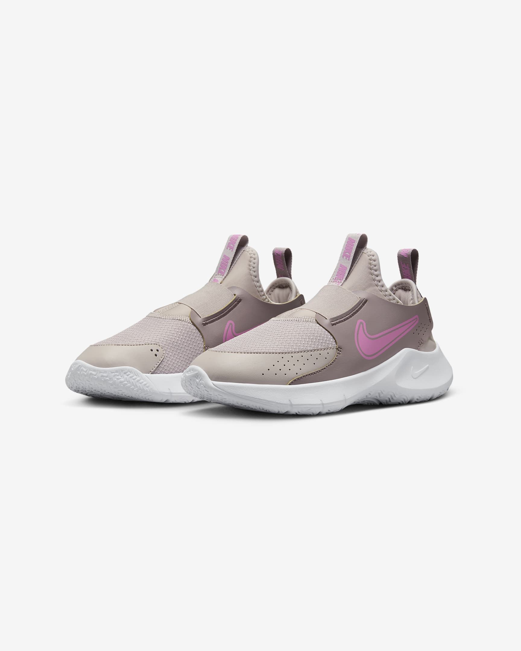 Tenis de correr en carretera para niños grandes Nike Flex Runner 3 - Violeta platino/Violeta mineral/Blanco/Rosa alegre