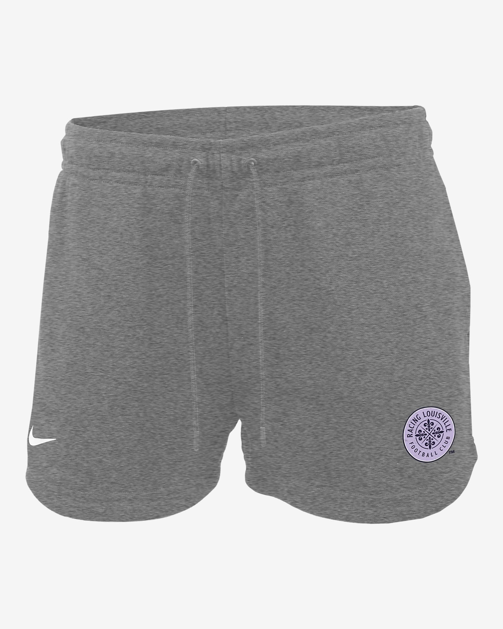 Racing Louisville Essential Women's Nike Soccer Shorts - Dark Grey Heather