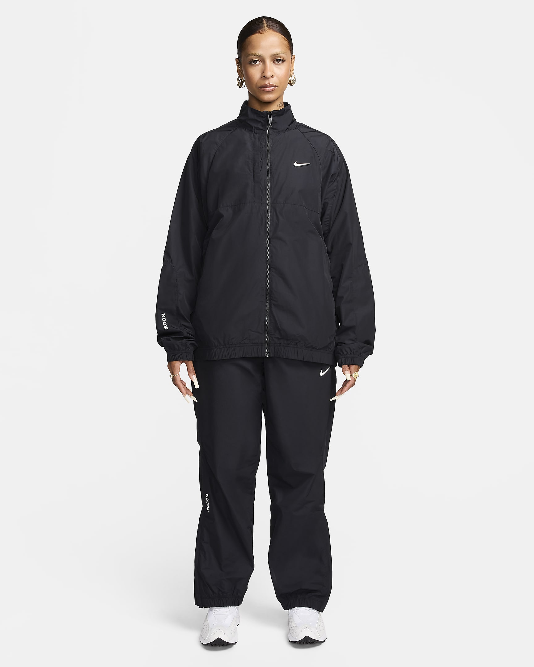 NOCTA Northstar Nylon Tracksuit Jacket - Black/Black/White