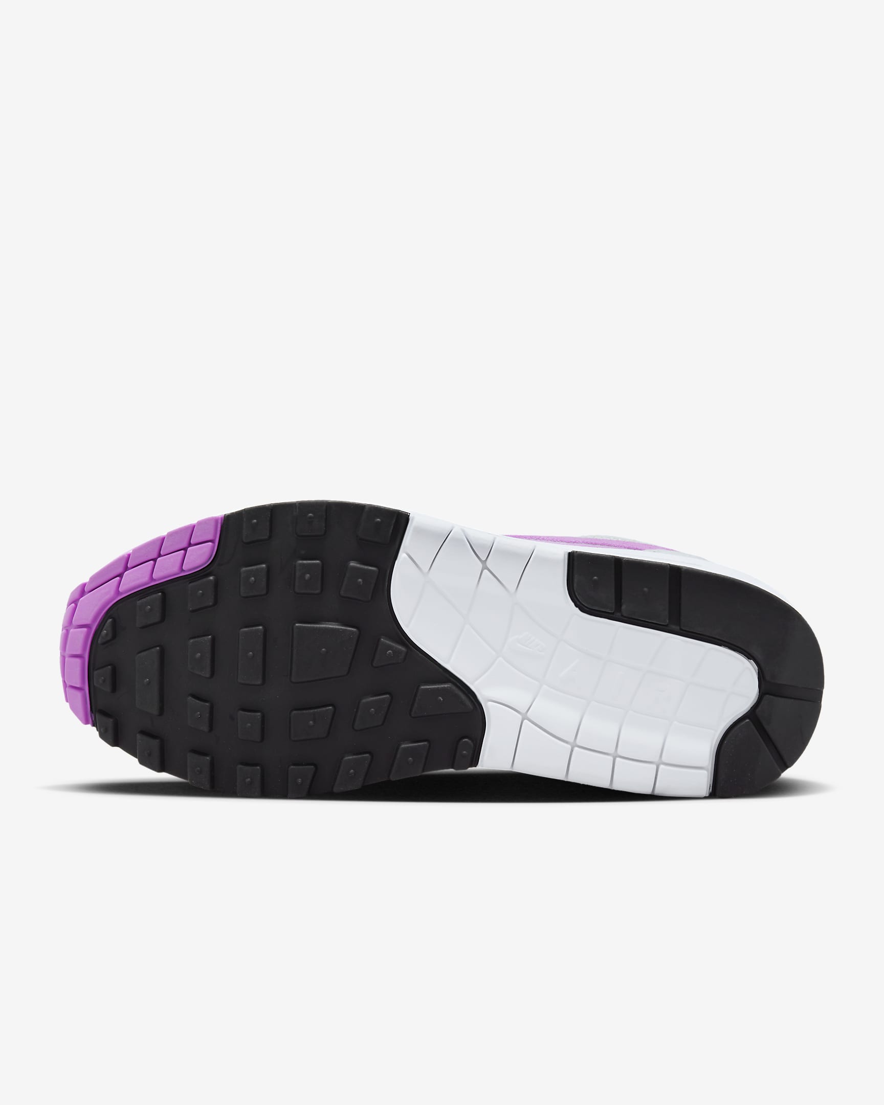 Nike Air Max 1 Women's Shoes - Neutral Grey/White/Black/Fuchsia Dream