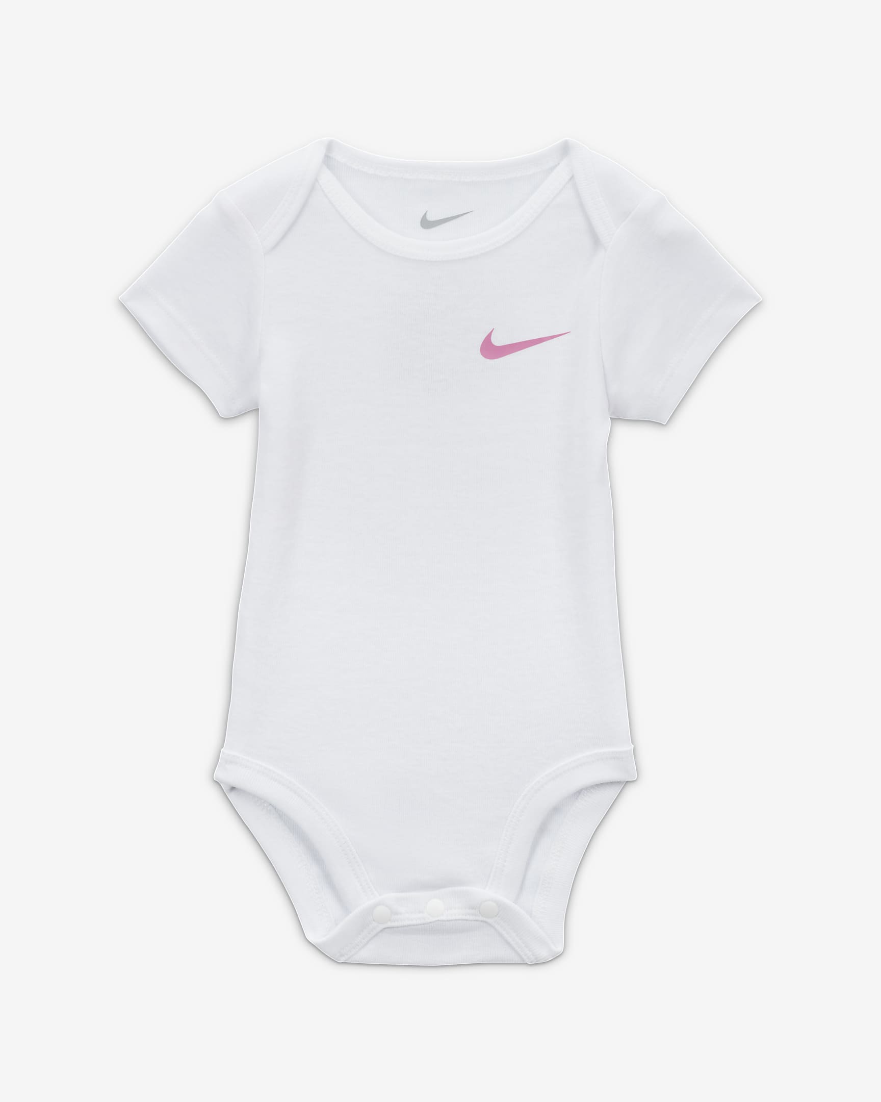 Nike Essentials Baby (0-9M) 3-Piece Bodysuit Set - Playful Pink