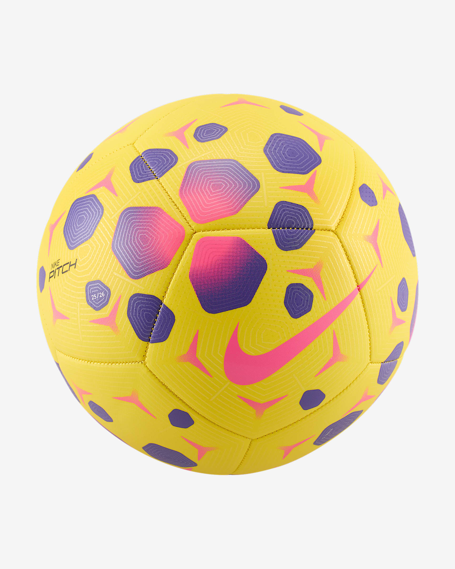 Nike Pitch fotball - Gul/Lilla/Hyper Pink