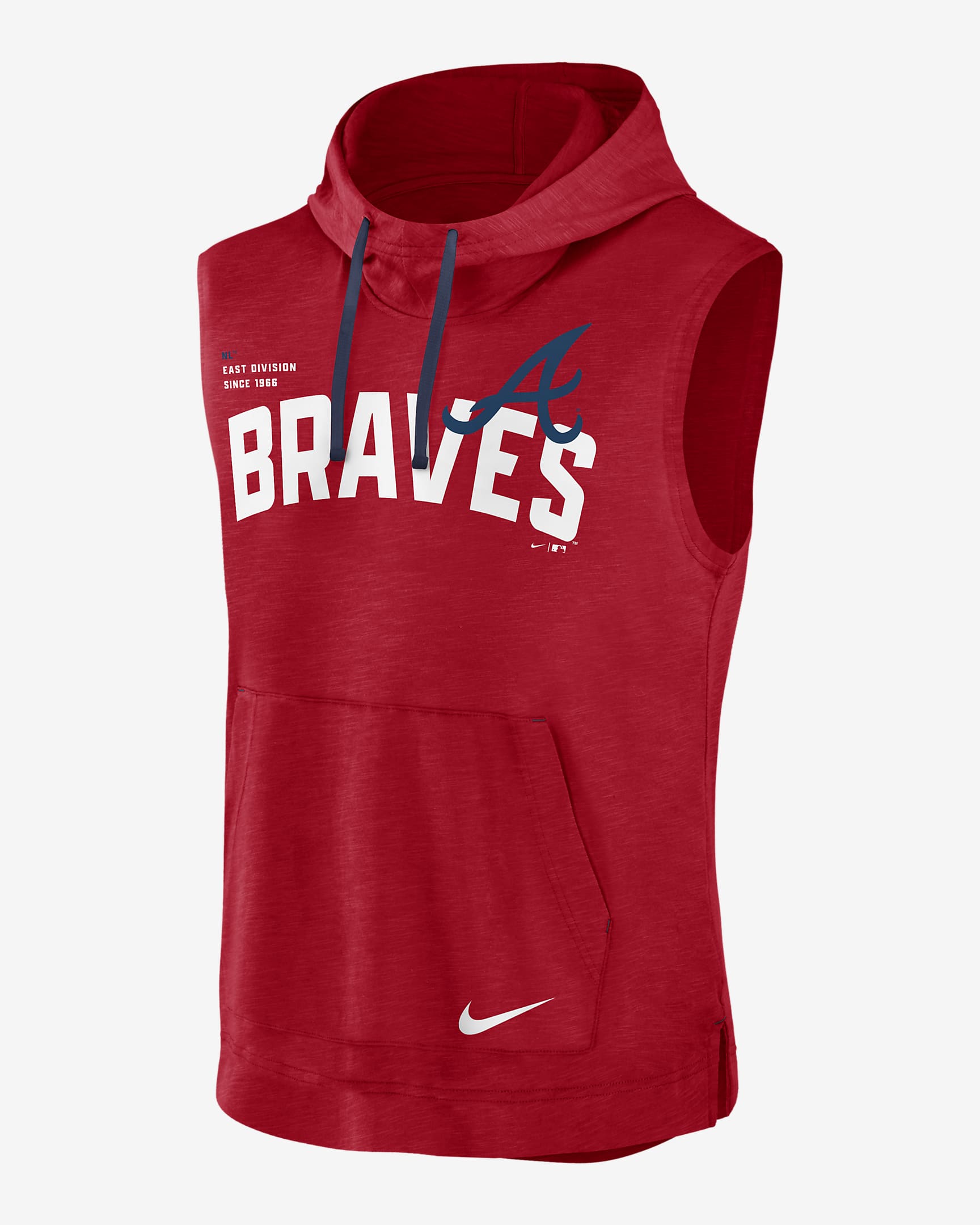 Nike Athletic (MLB Atlanta Braves) Men's Sleeveless Pullover Hoodie ...