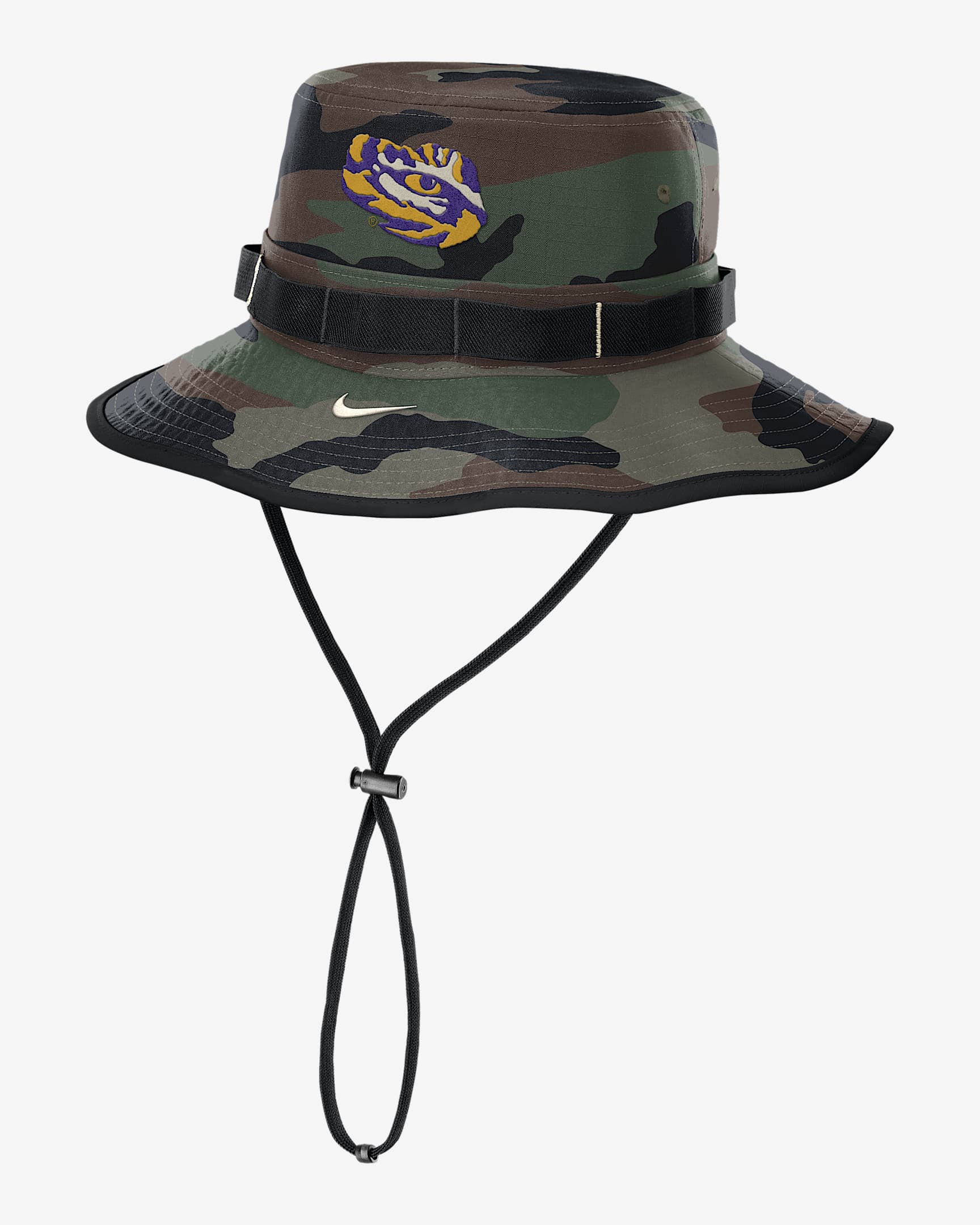 LSU 2025 Military Appreciation Boonie Men's Nike Dri-FIT College Bucket Hat - Olive