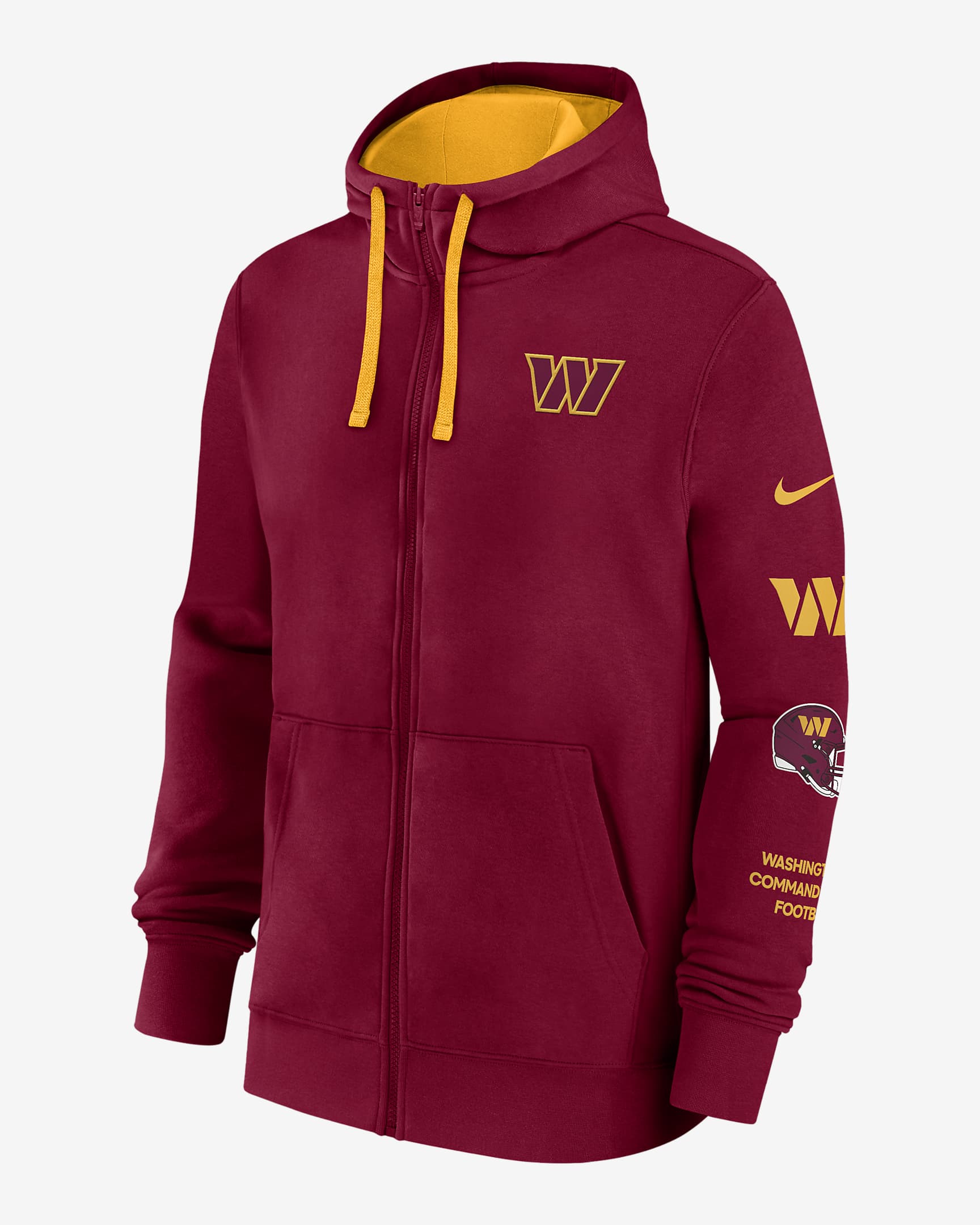 Washington Commanders Club Men's Nike NFL Full-Zip Hoodie - Red