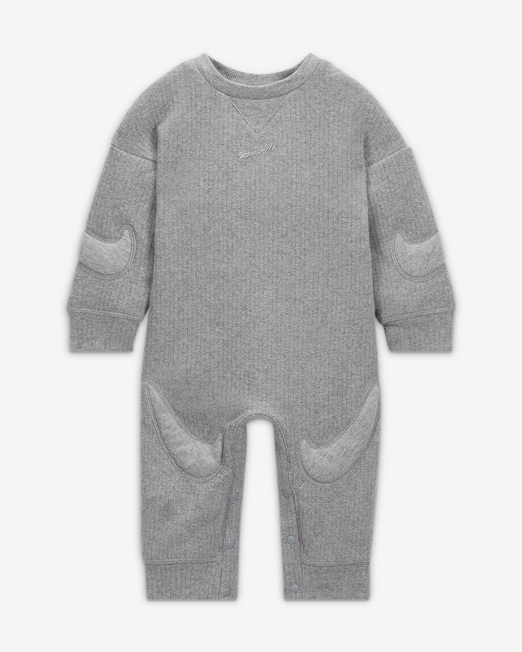 Body para bebé (0 a 9 meses) Nike ReadySet  - Carbono jaspeado