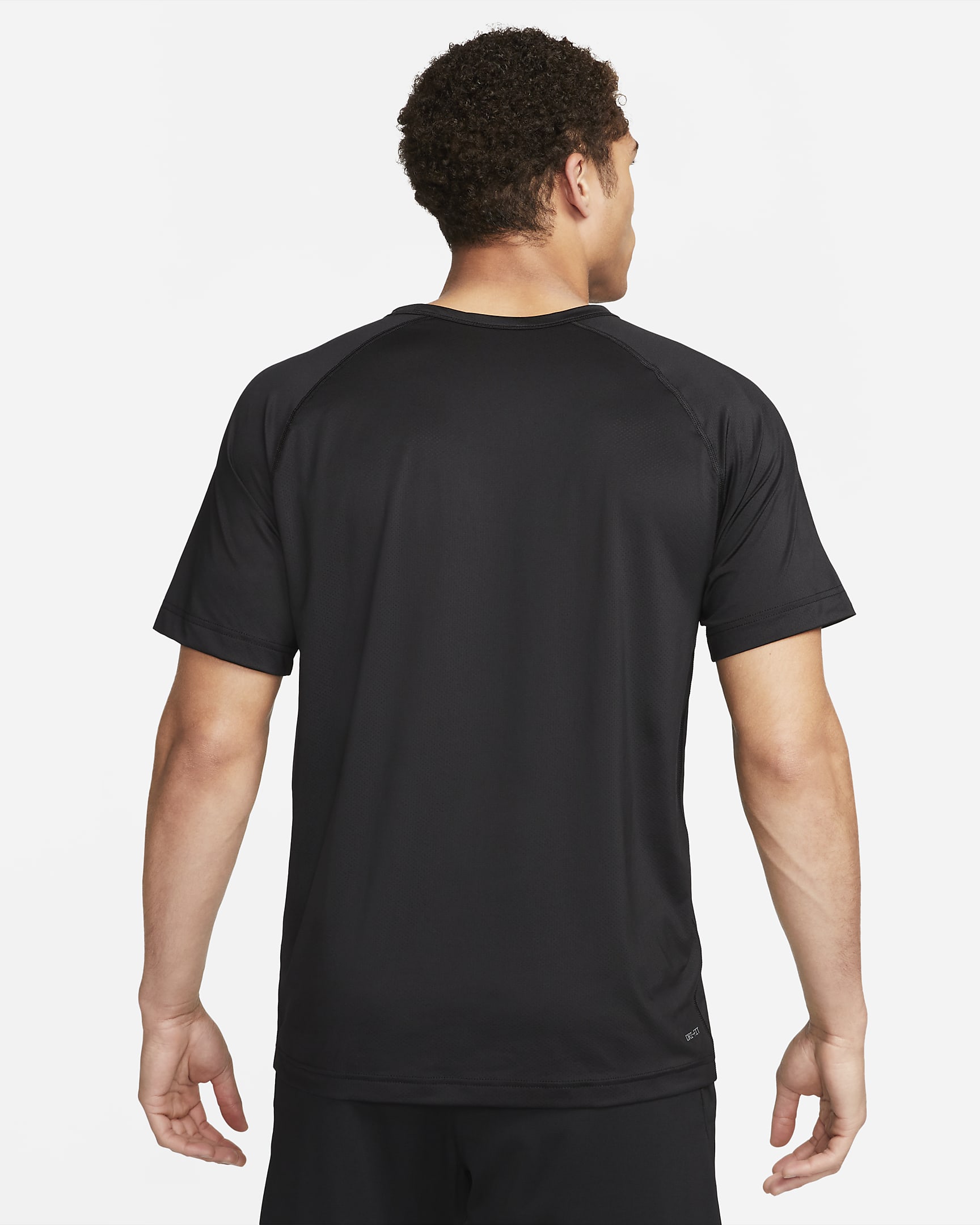 Nike Ready Men's Dri-FIT Short-sleeve Fitness Top - Black/Cool Grey/White