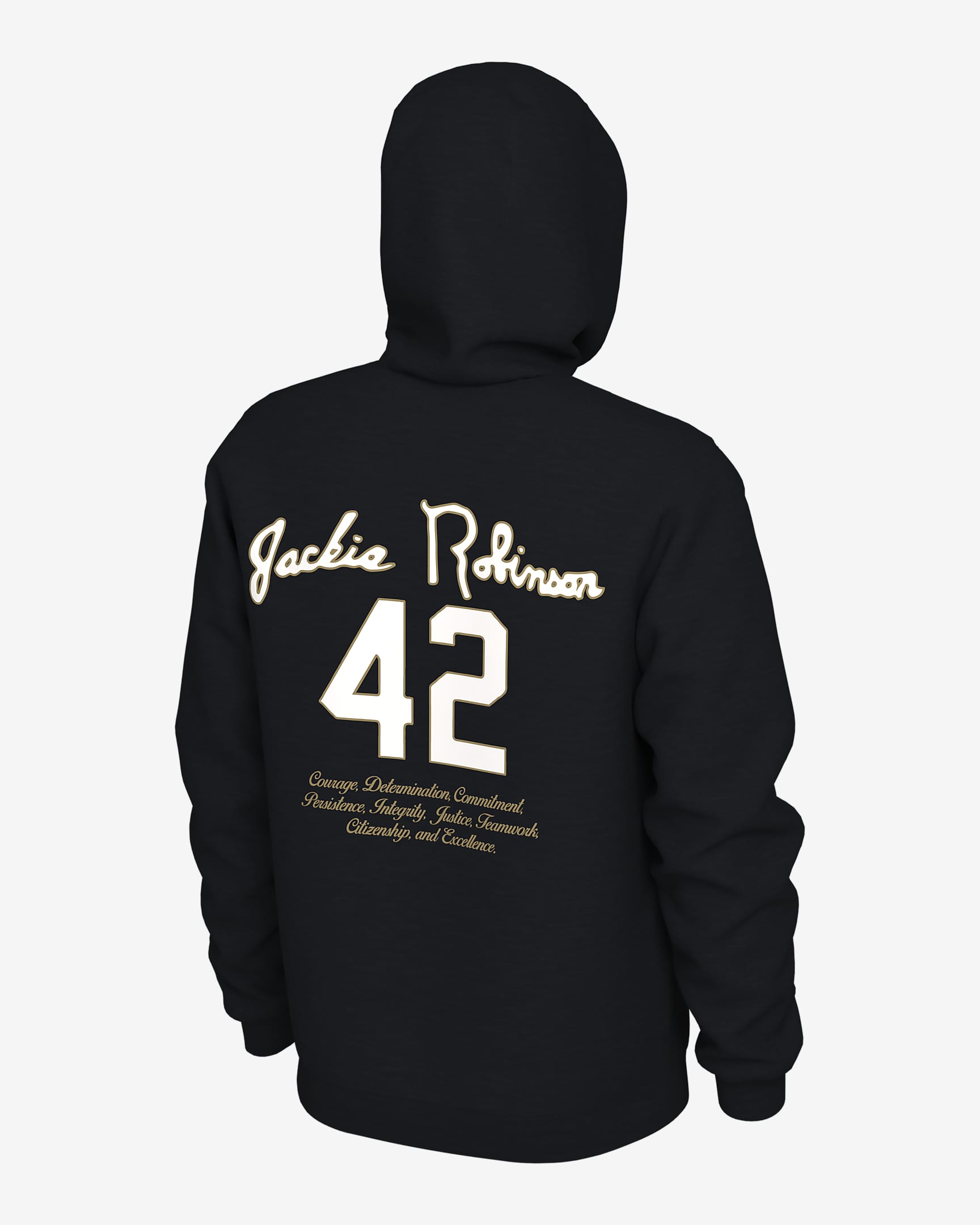 Jackie Robinson Men's Nike Baseball Pullover Hoodie - Black