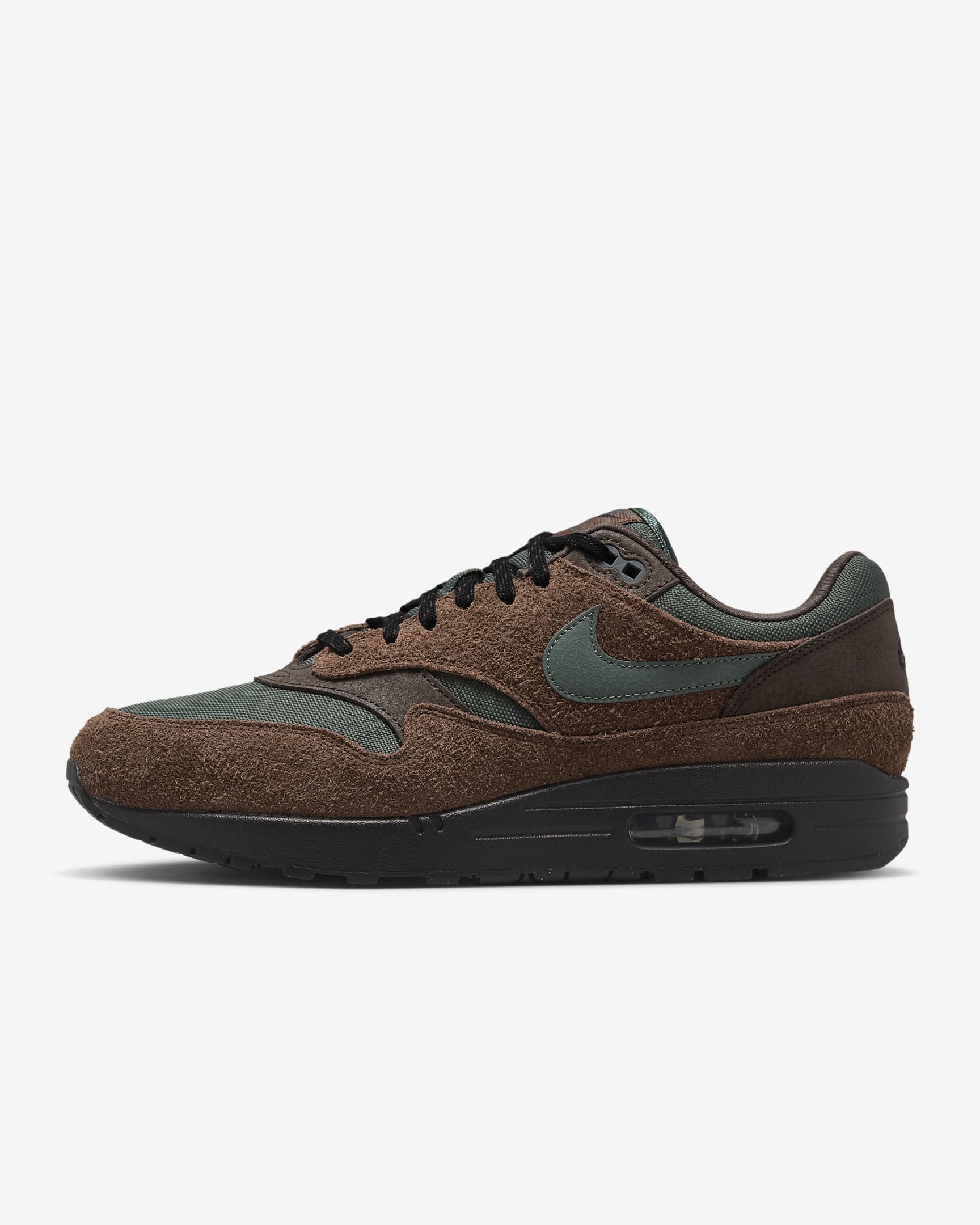 Nike Air Max 1 Zapatillas - Hombre - Cacao Wow/Baroque Brown/Negro/Vintage Green