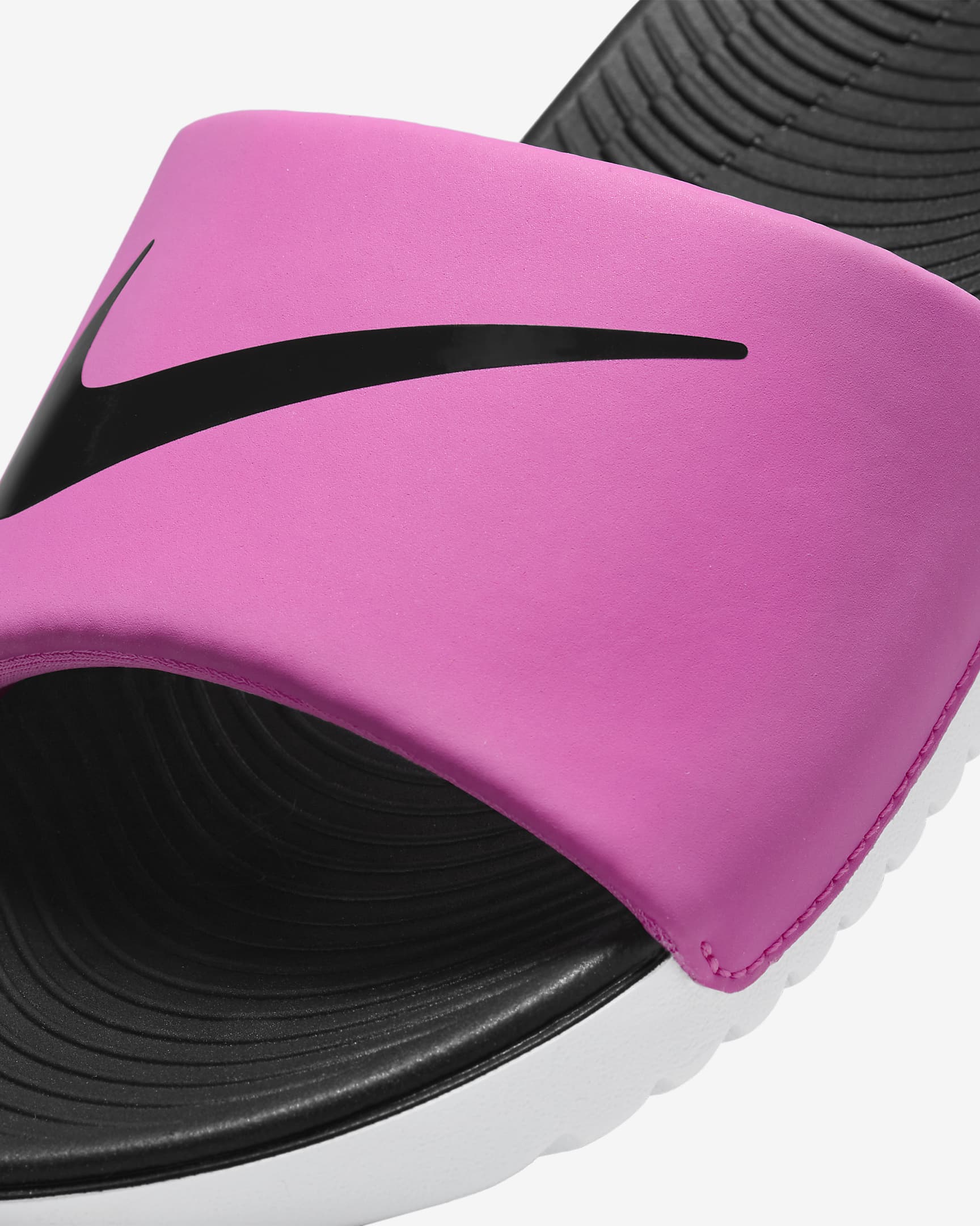 Nike Kawa Younger/Older Kids' Slides - Laser Fuchsia/White/Black