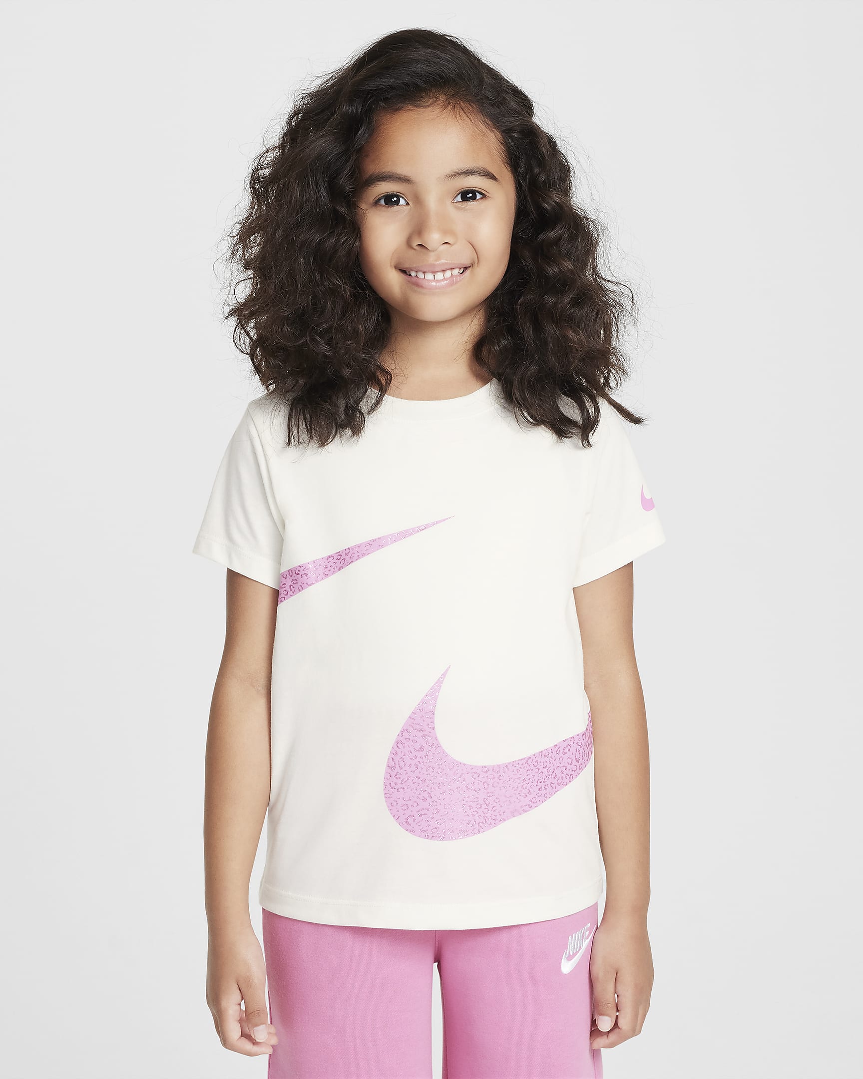 Nike Swoosh Spirit Little Kids' T-Shirt - Sail