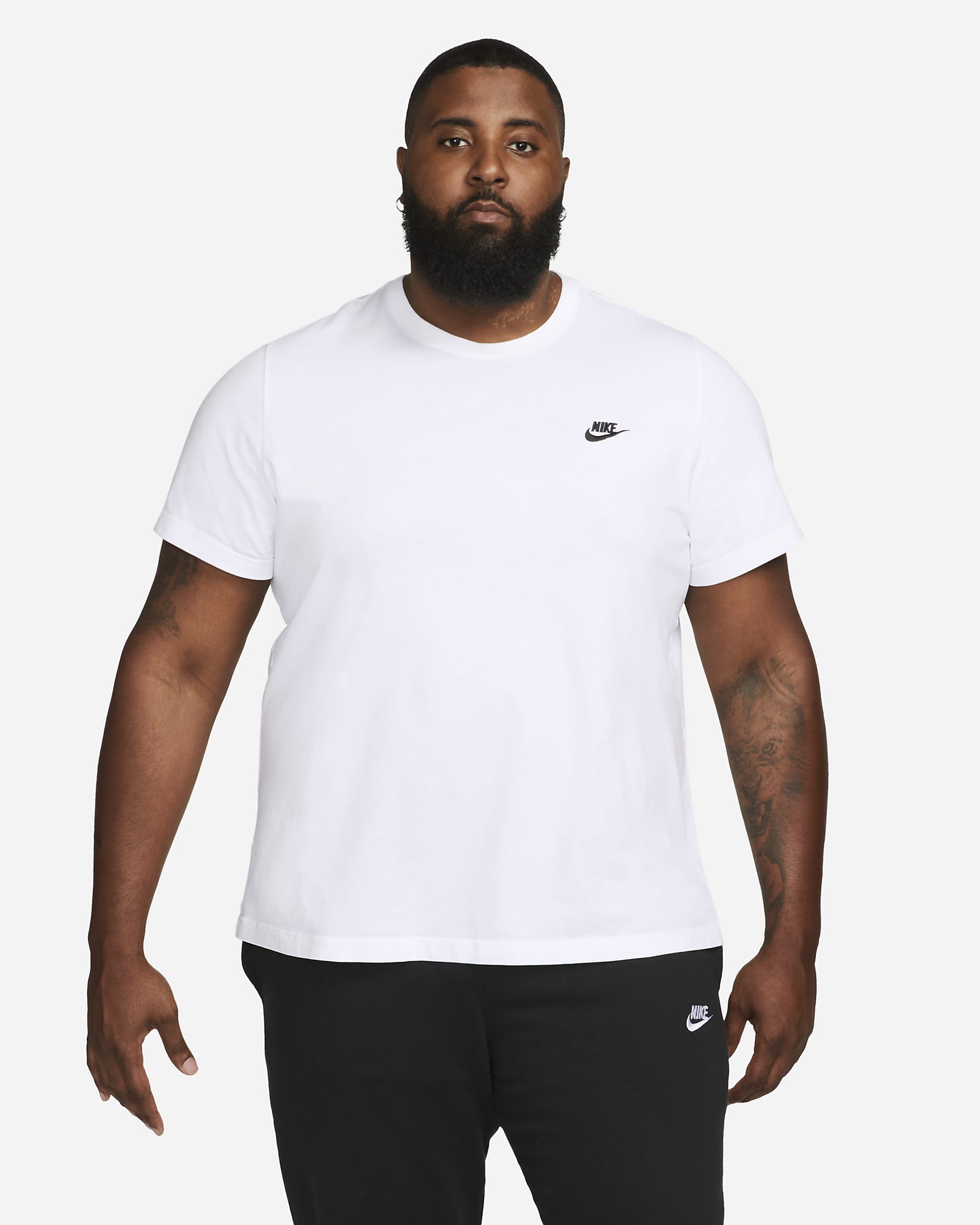 Nike Sportswear Club T-shirt voor heren - Wit/Zwart