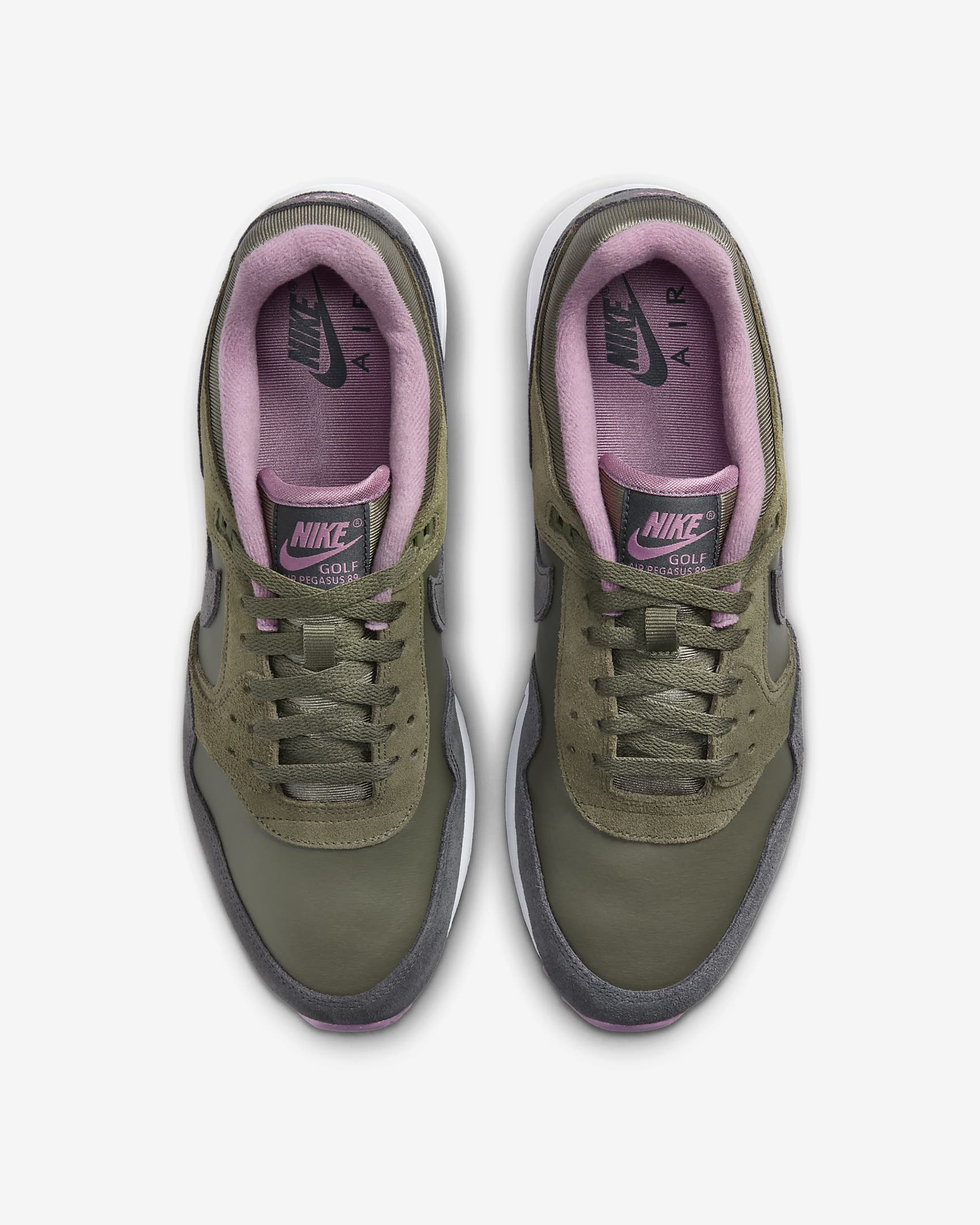 Air Pegasus '89 G Golf Shoes - Medium Olive/Plum Dust/White/Anthracite