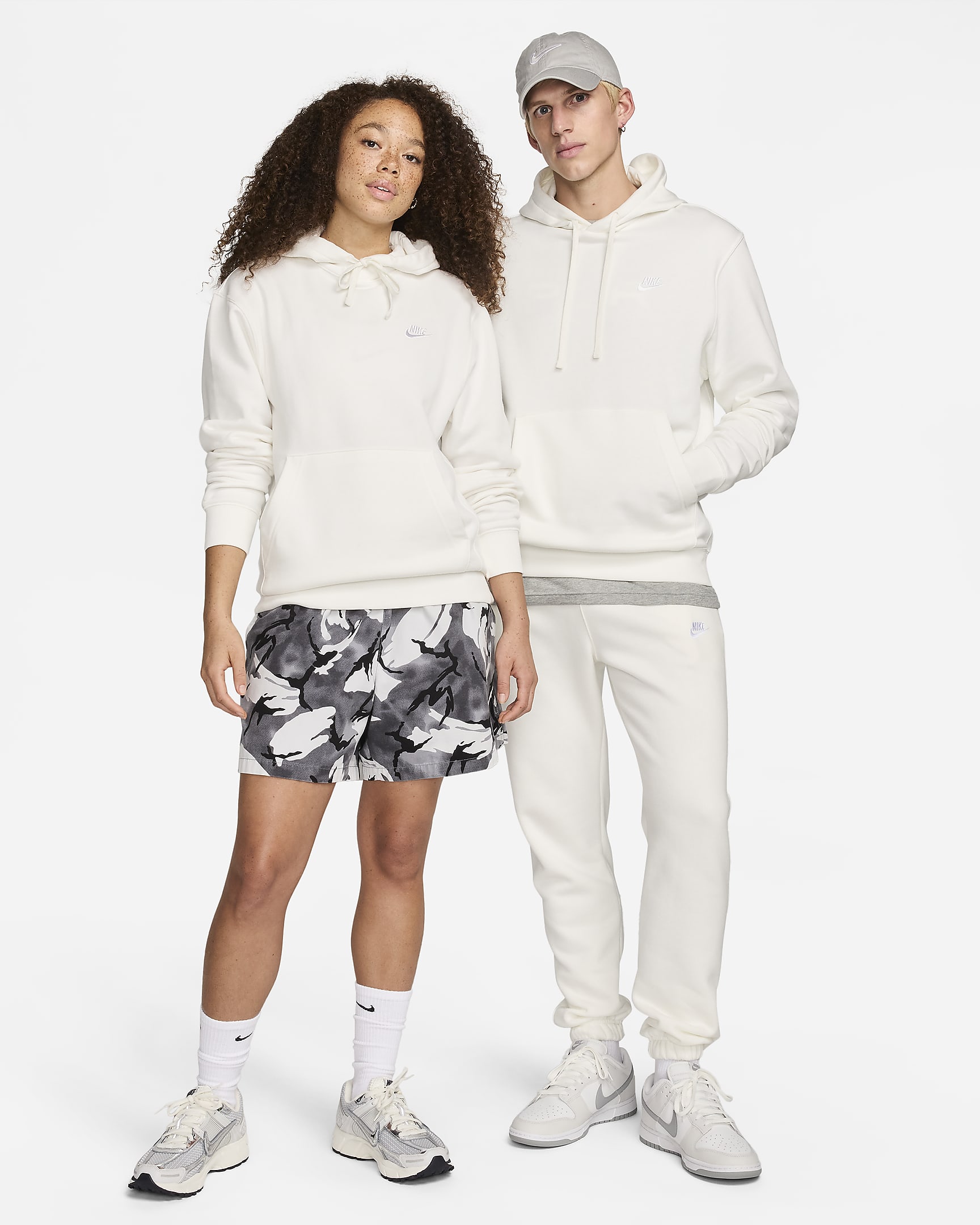 Sweat à capuche Nike Sportswear Club Fleece - Sail/Sail/Blanc